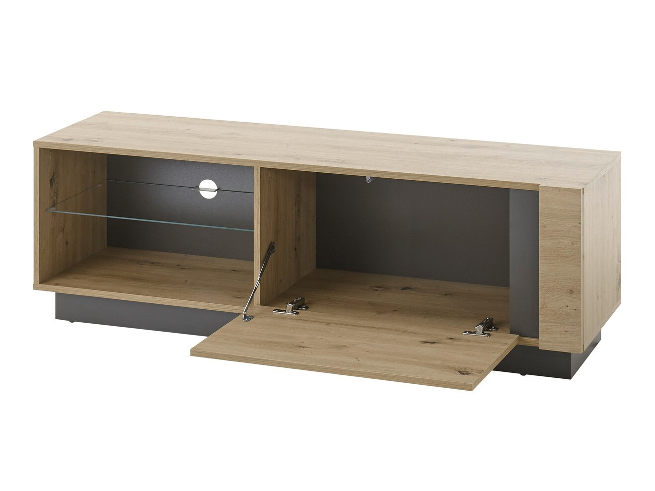 Set de living Veropho 110 (Stejar artizan + Grafit)
