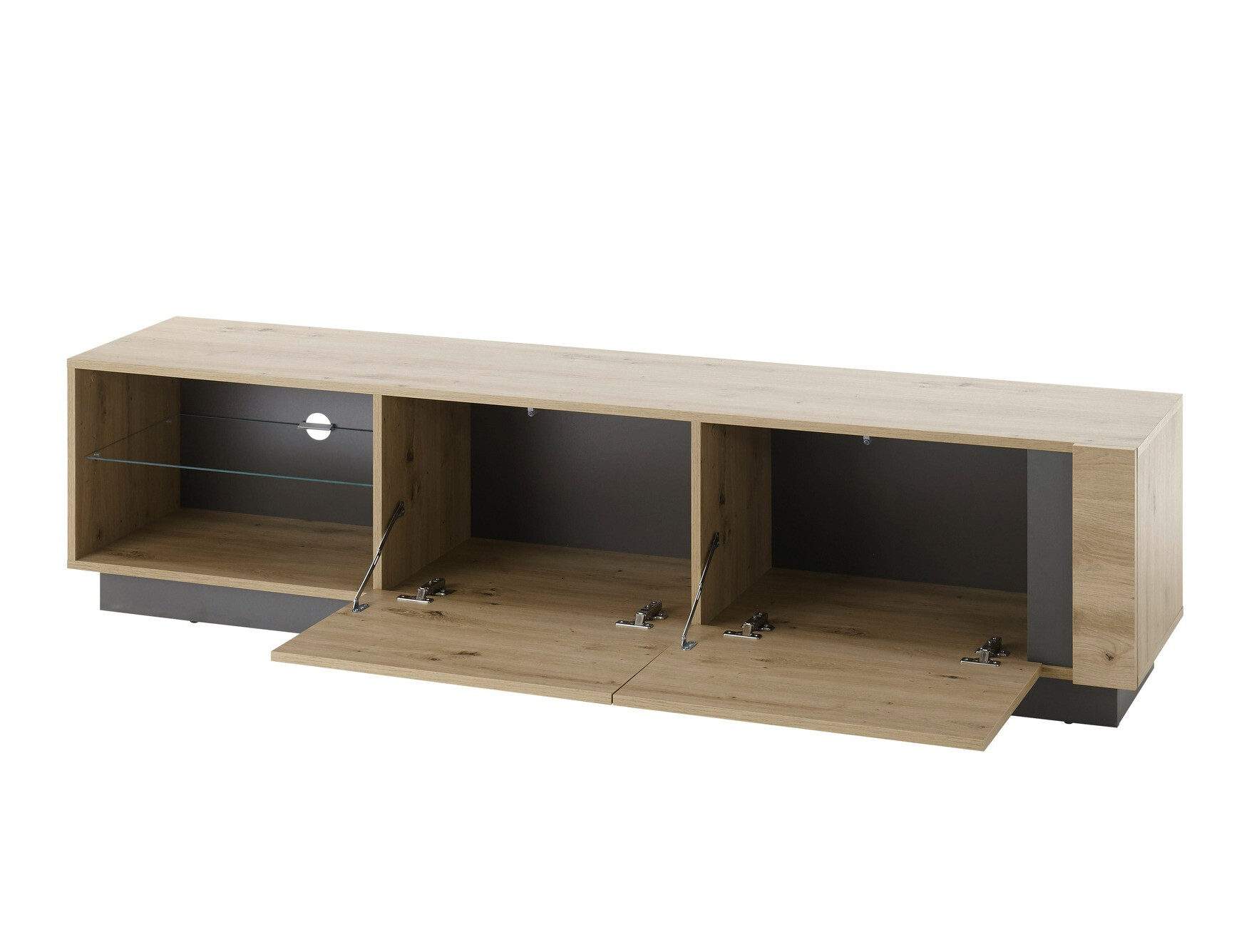 Set de living Veropho 112 (Stejar artizan + Grafit)