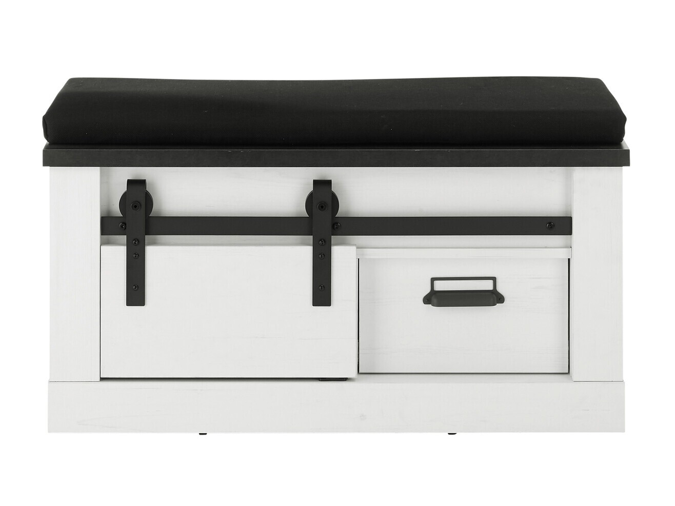 Dulap pentru pantofi Cirtale 125 (Antracit + Pin albit)