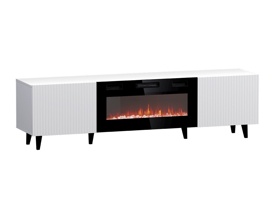 Comodă TV Dicto II (Alb + Negru)