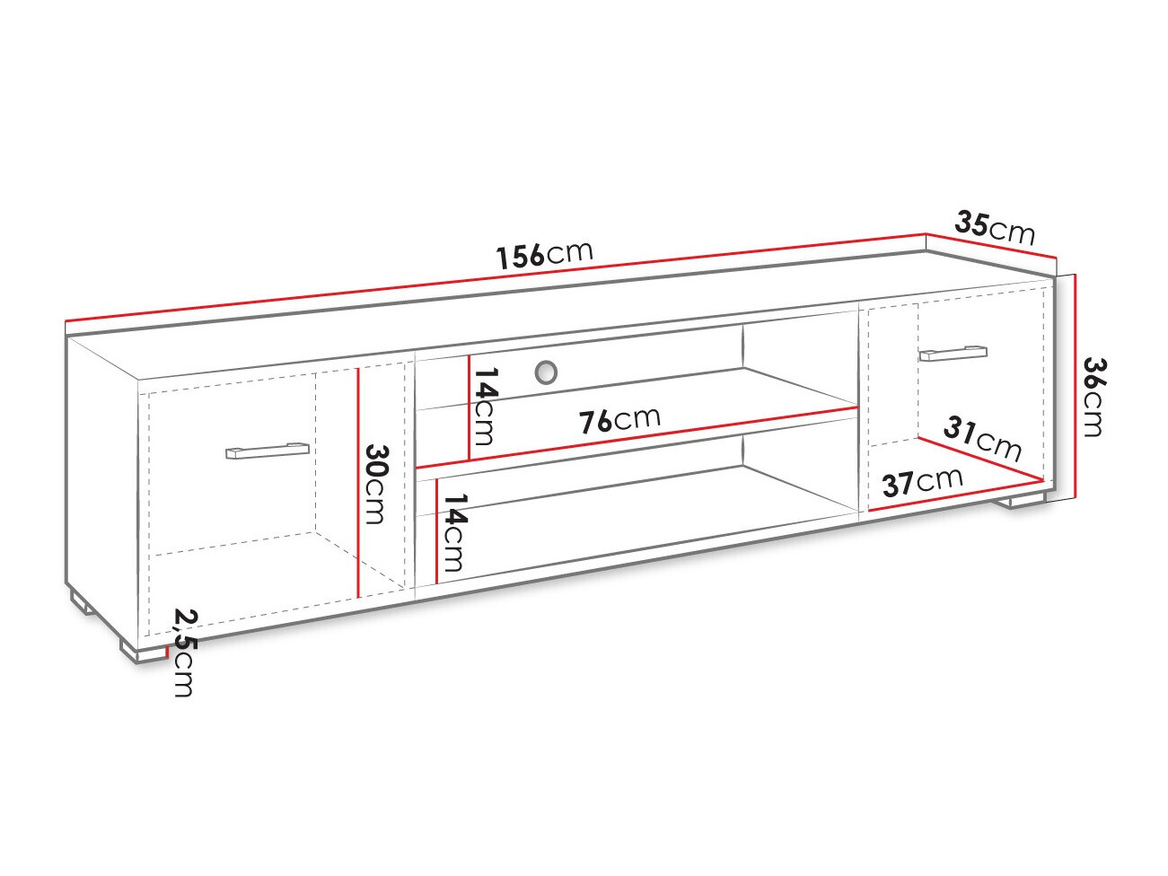 Comodă TV Comfivo Etrtale 105