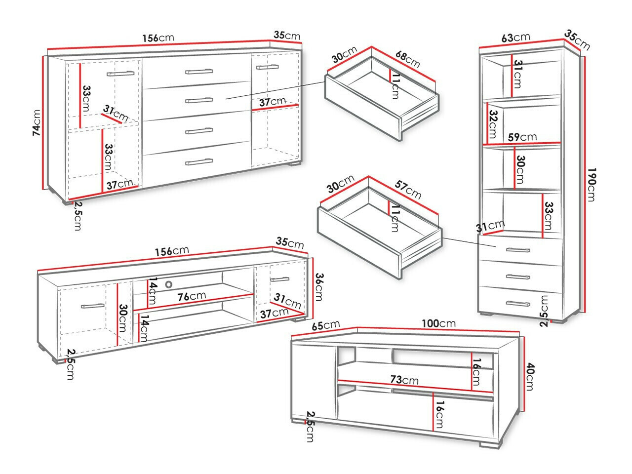 Set de living Comfivo Casus I
