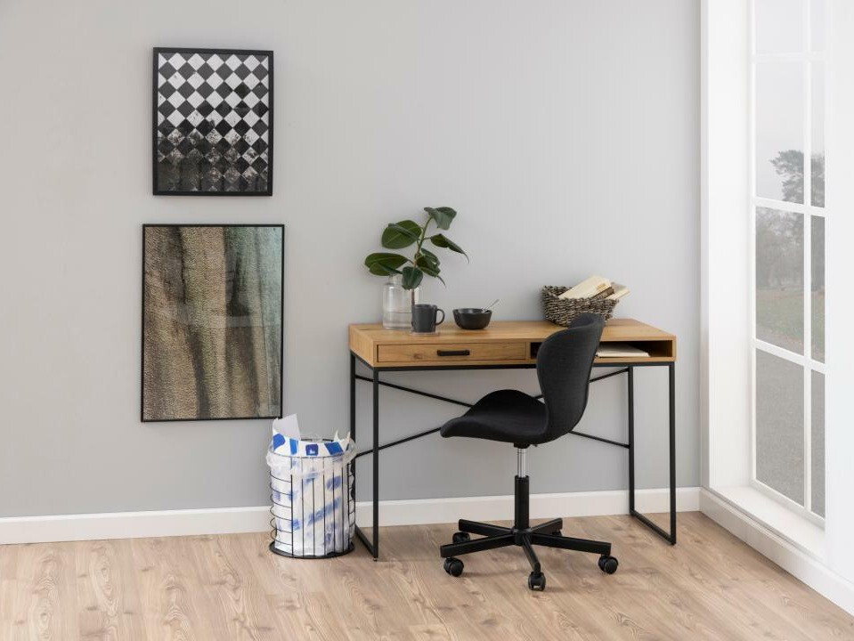 Birou Norsica Sevferi 190 (Negru + Stejar natur)