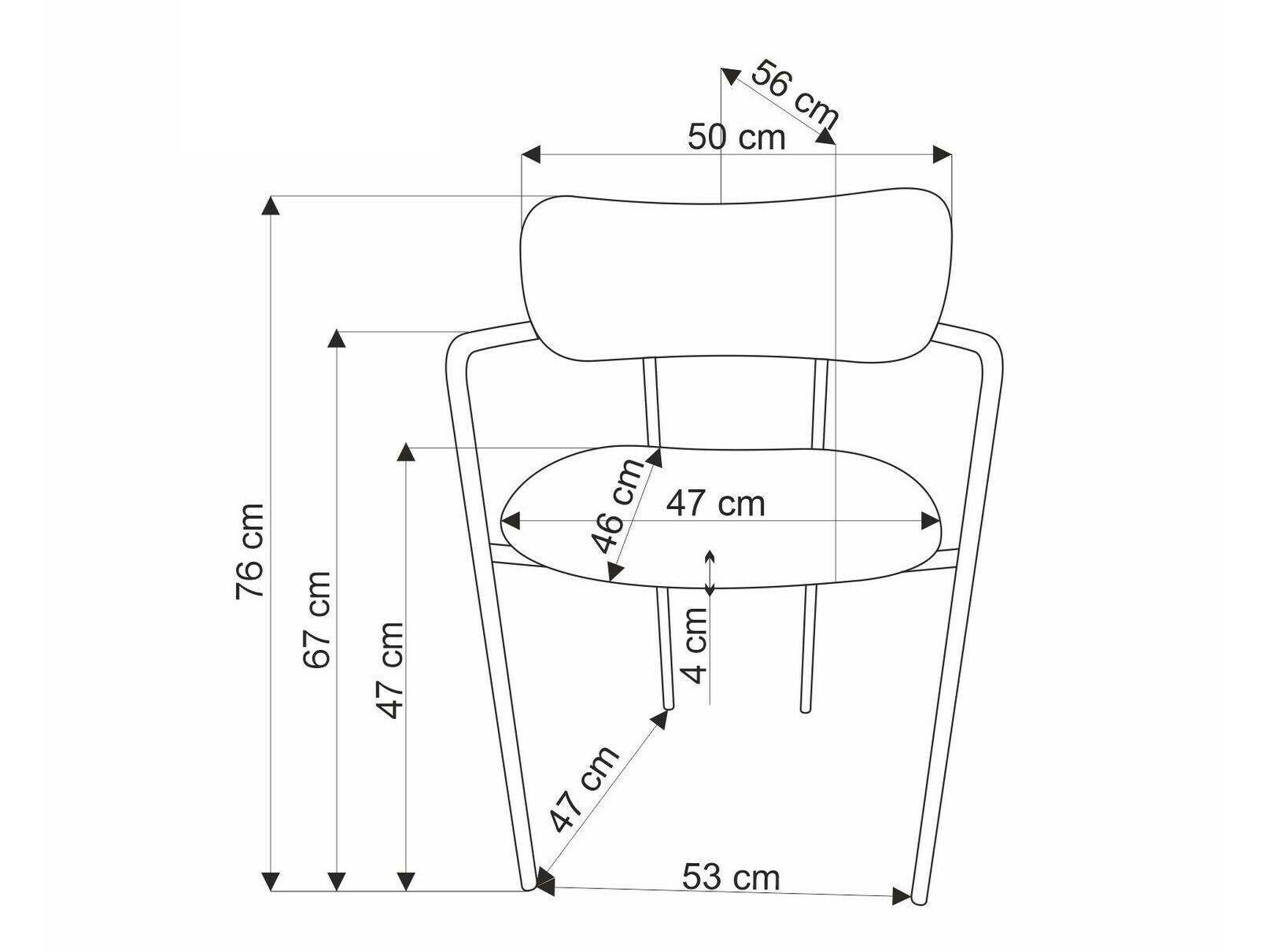 Scaun Houston 1629 (Gri + Auriu)