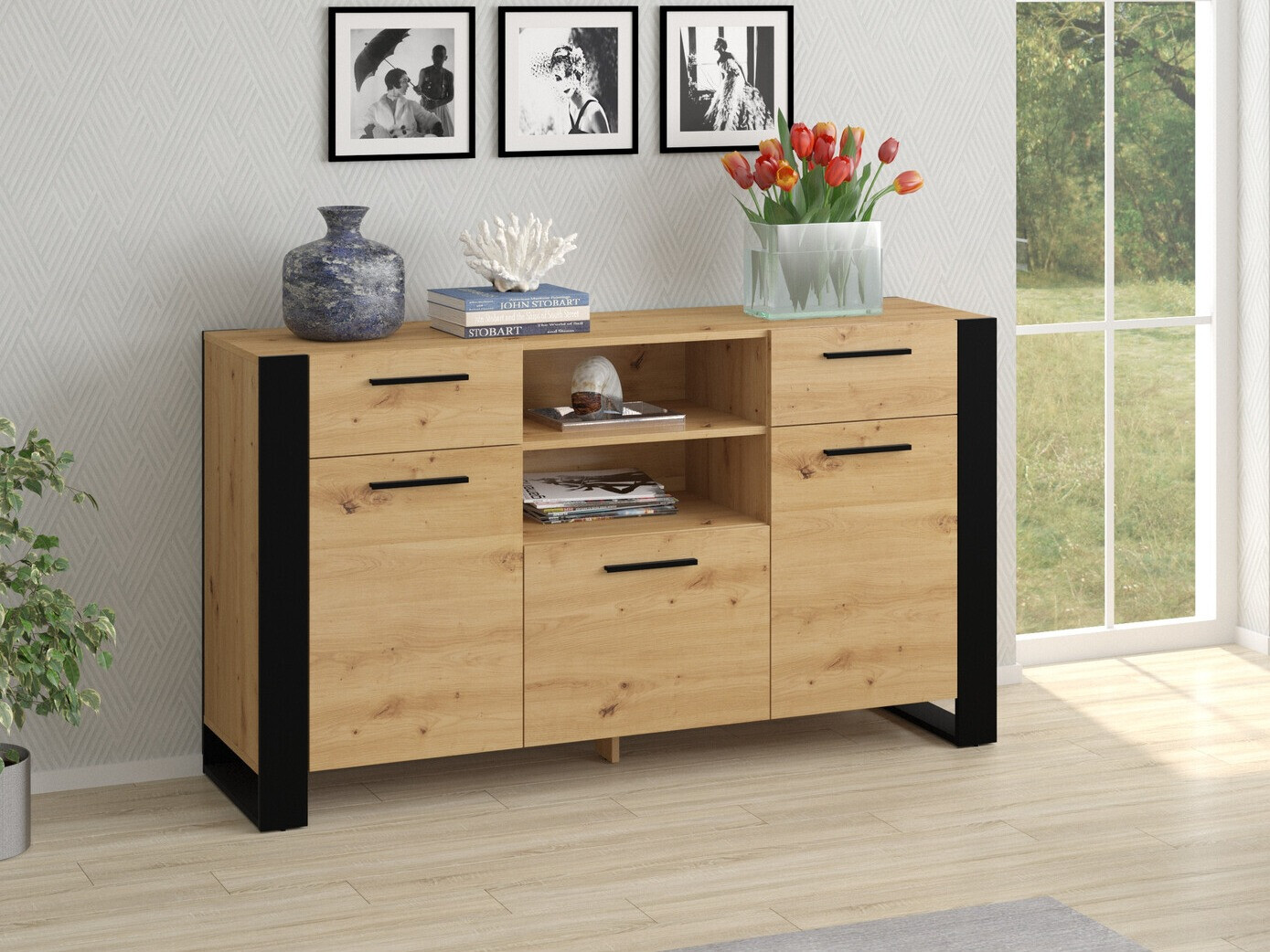 Comodă Cordoro 115 (Stejar artizan)