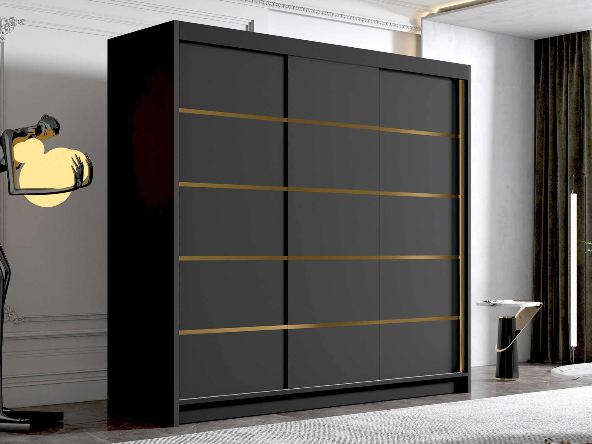 Dulap Closico Plenor VI (Negru)