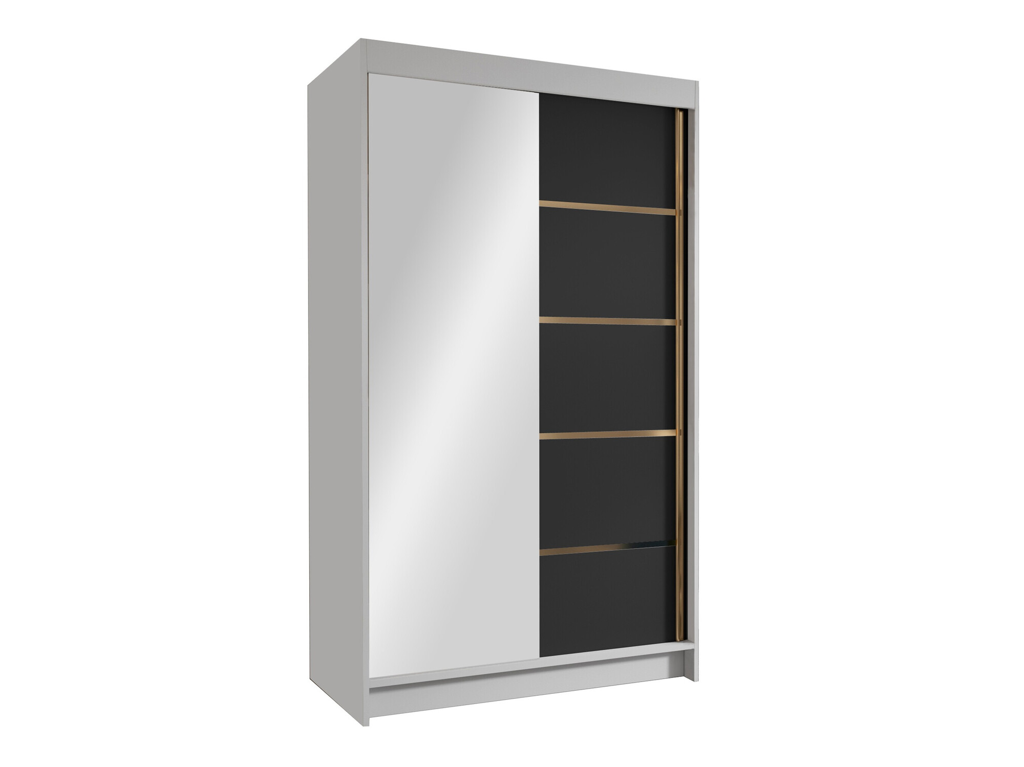 Dulap Closico Corden III (Alb + Negru)