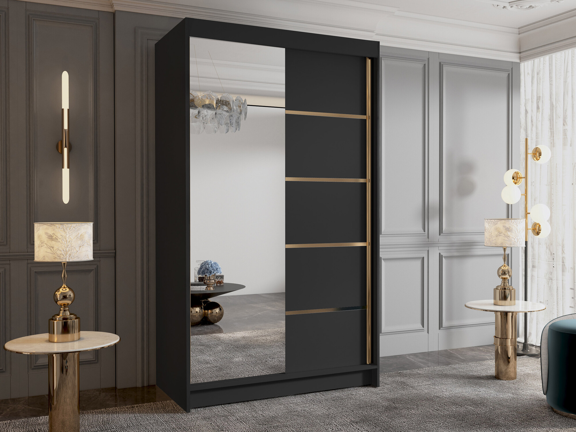 Dulap Closico Corden III (Negru)