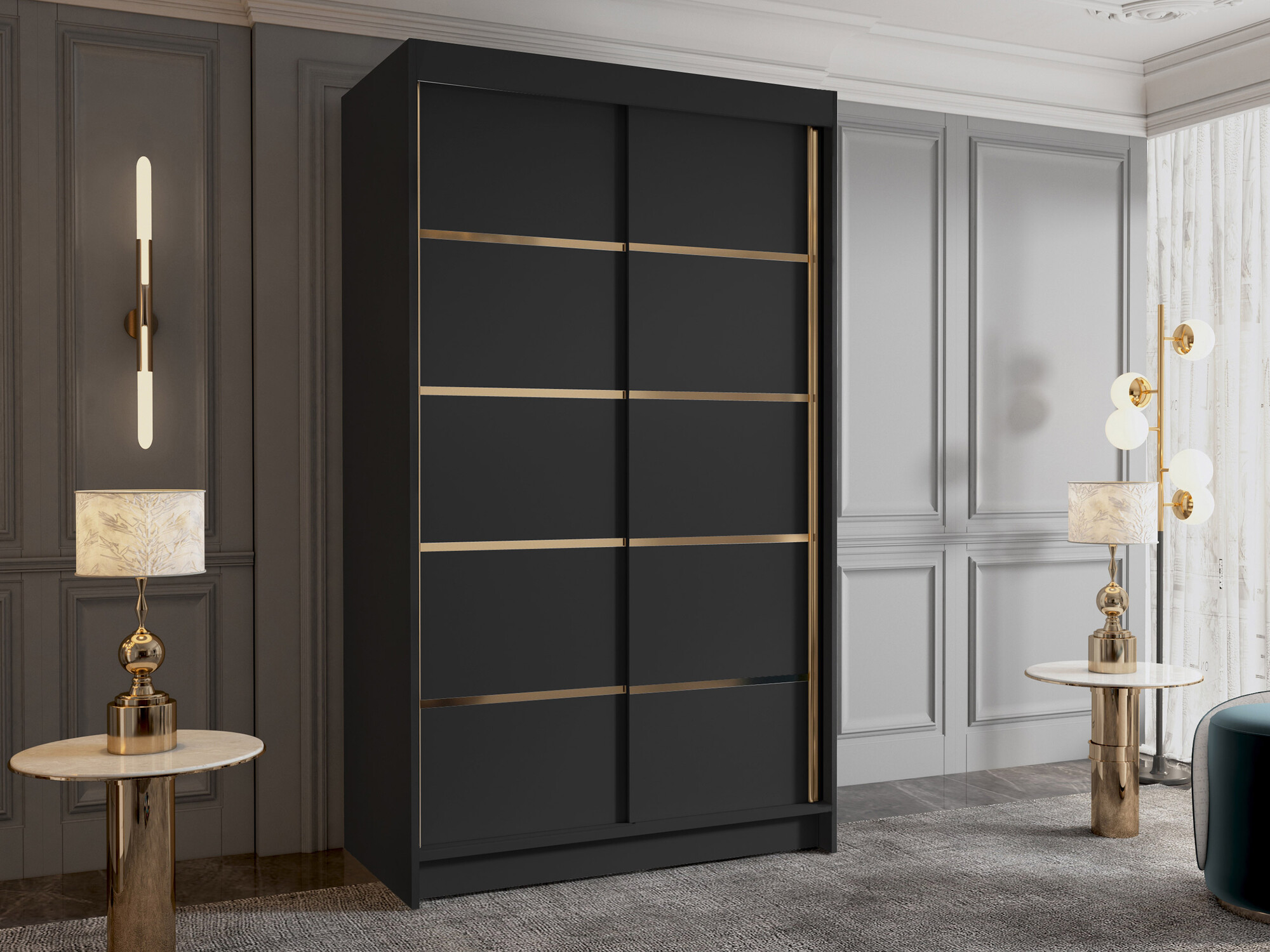 Dulap Closico Corden III (Negru)