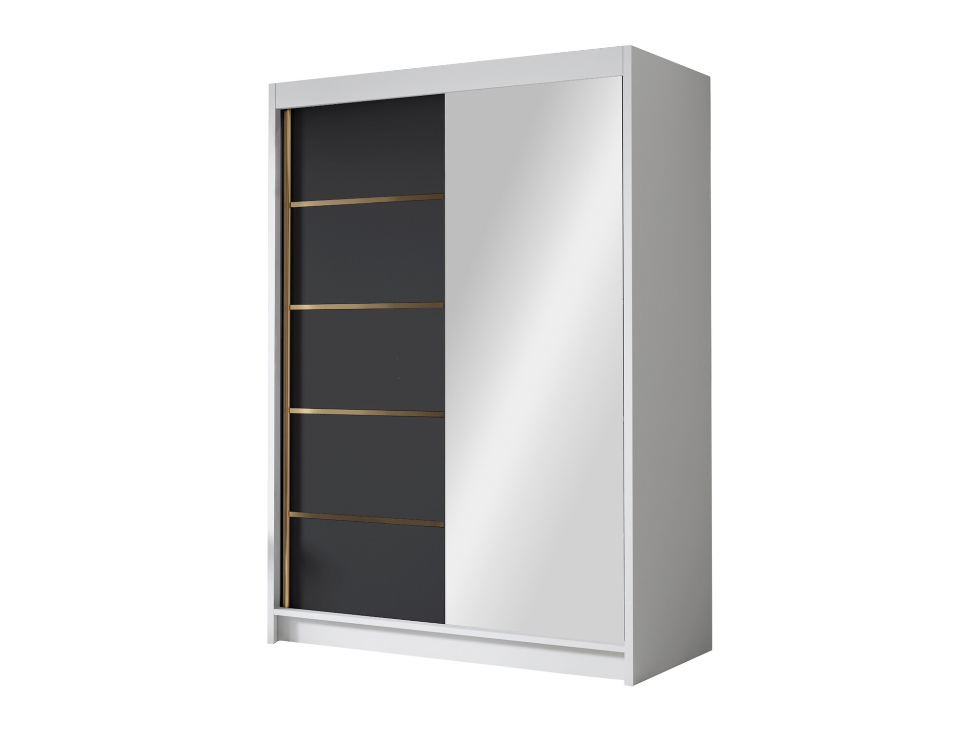 Dulap Closico Fornix III (Alb + Negru)