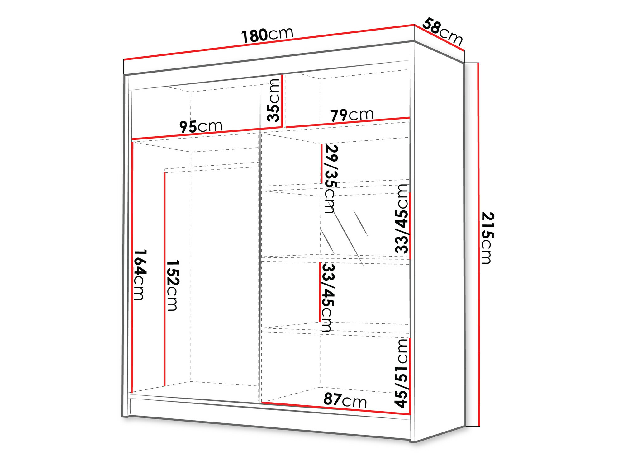 Dulap Closico Vallor III (Cașmir)