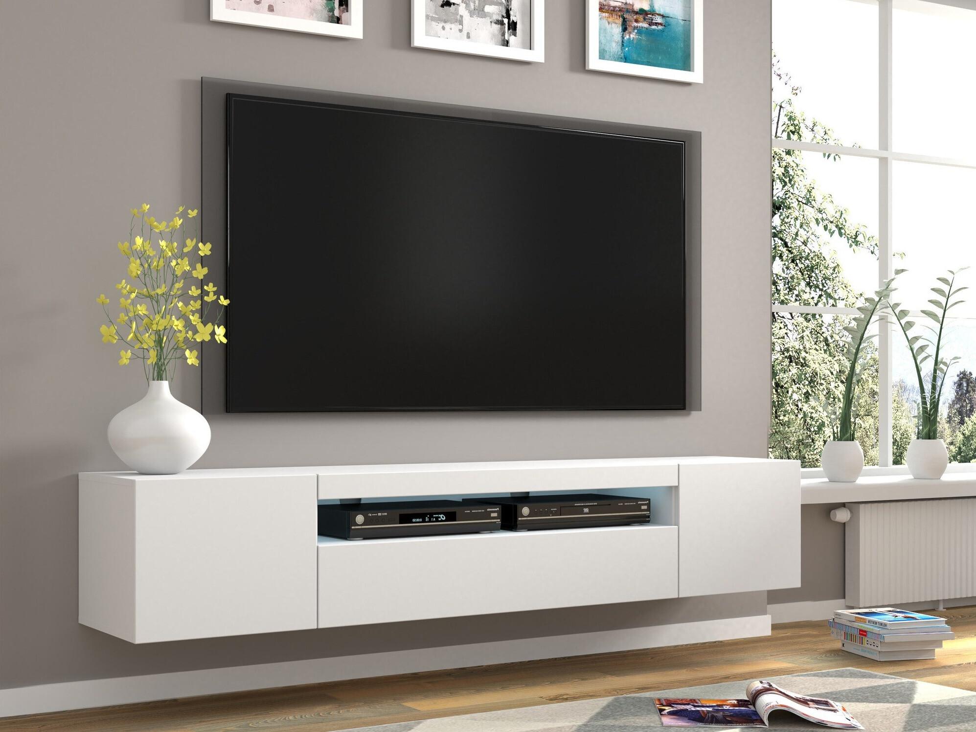 Comodă TV Morteo 104 (Alb)