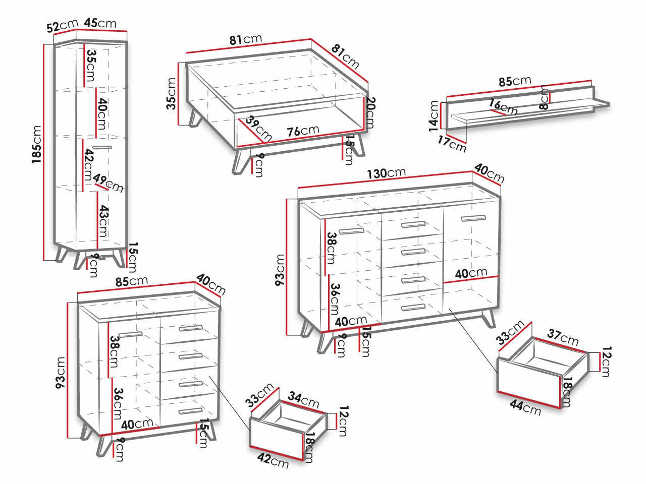 Set de living Sorvera 115