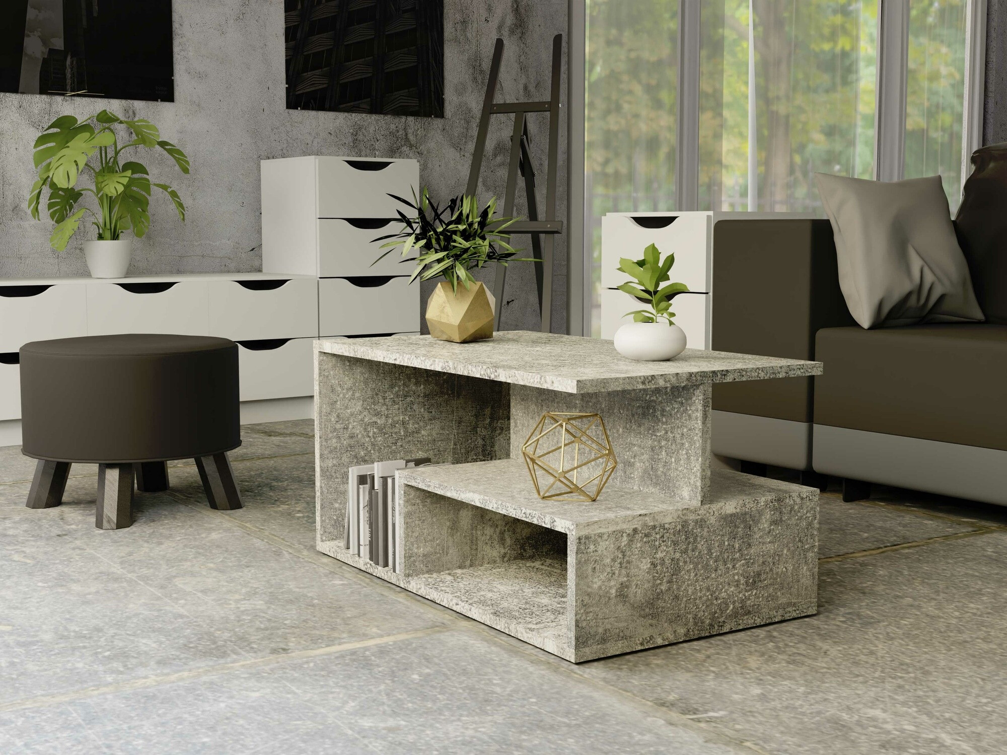 Măsuță de cafea Mandeville 166 (Beton)