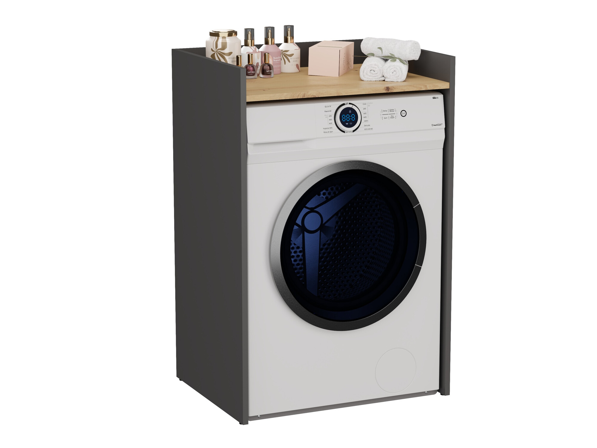 Cabinet de baie neancorat Balelbo 102 (Antracit + Stejar artizan)