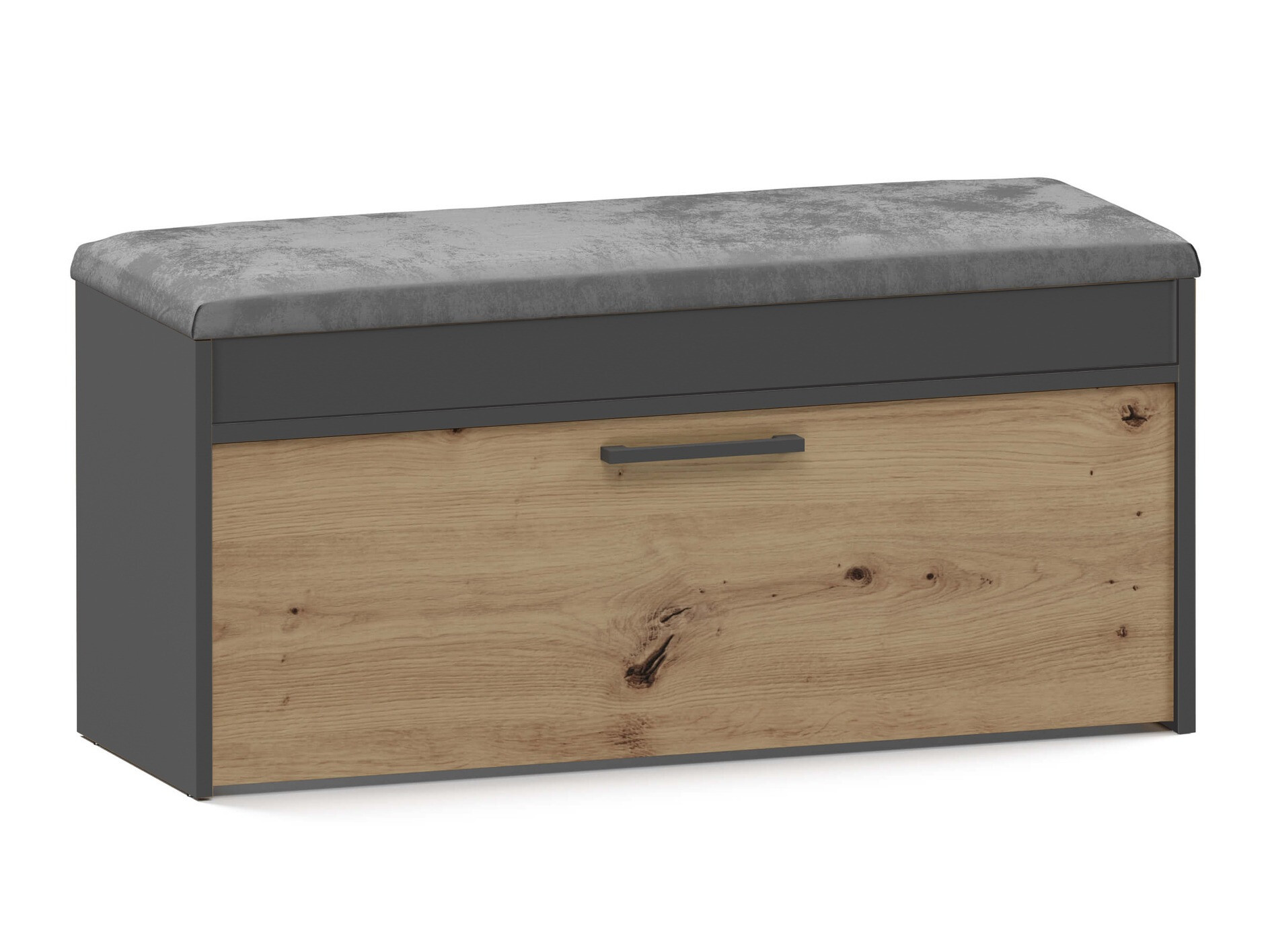 Dulap pentru pantofi Mandeville 216 (Antracit + Stejar artizan)