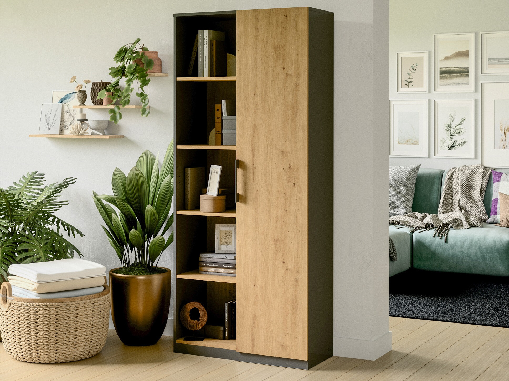 Raft Elbvelu 122 (Antracit + Stejar artizan)