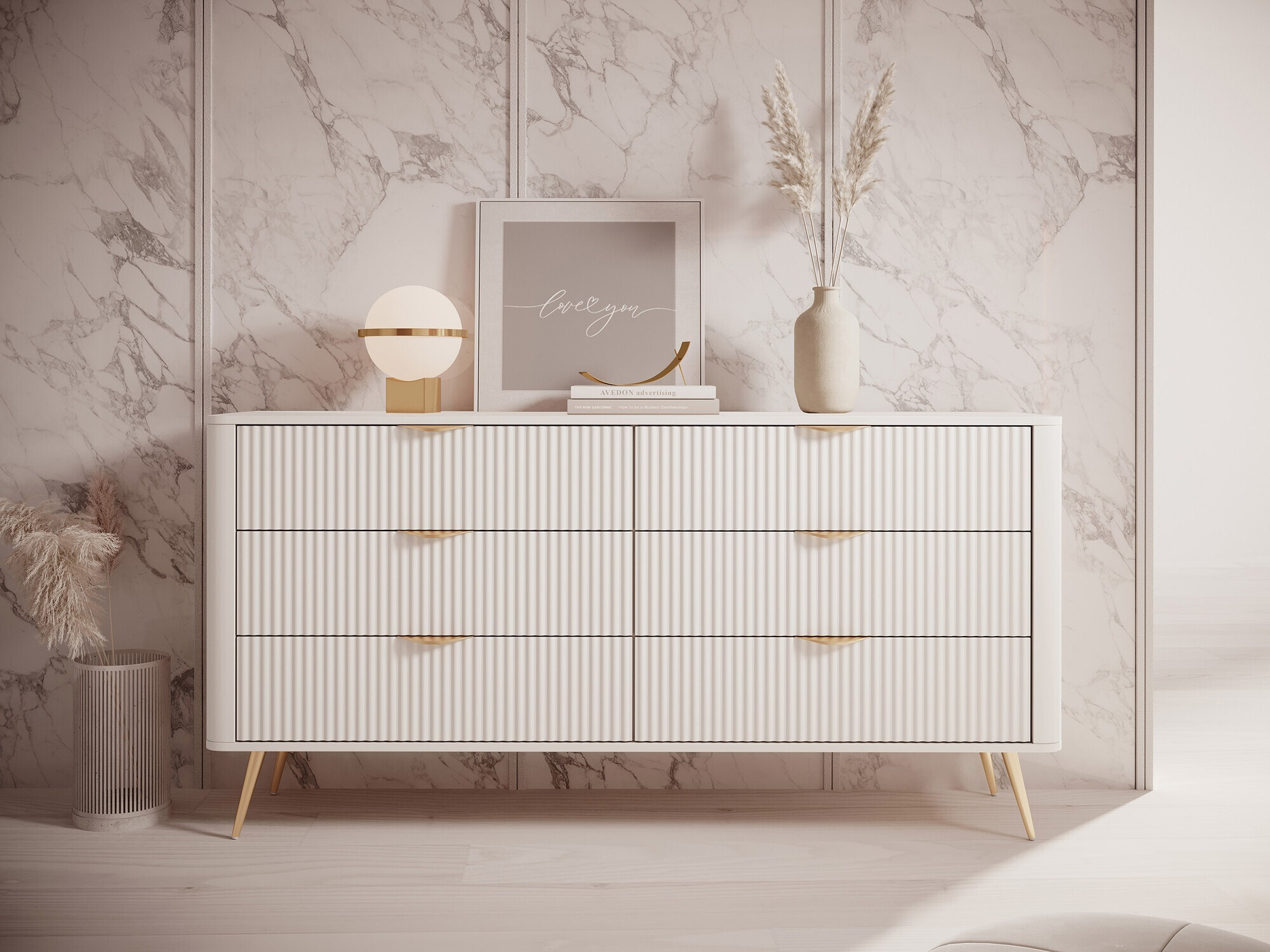 Comodă Lectum II (Bej)