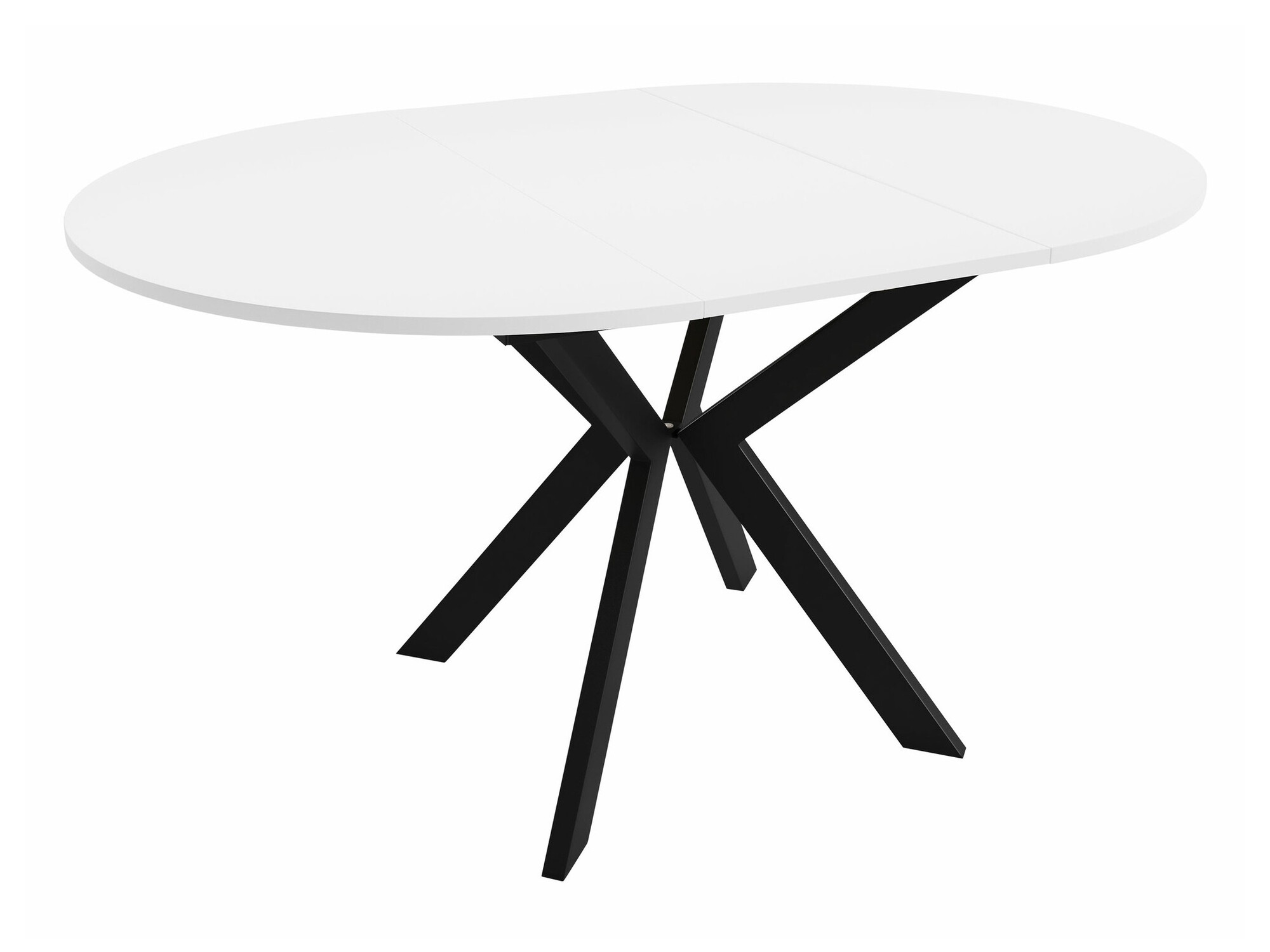 Masă Oswego 112 (Negru + Stejar Craft auriu)