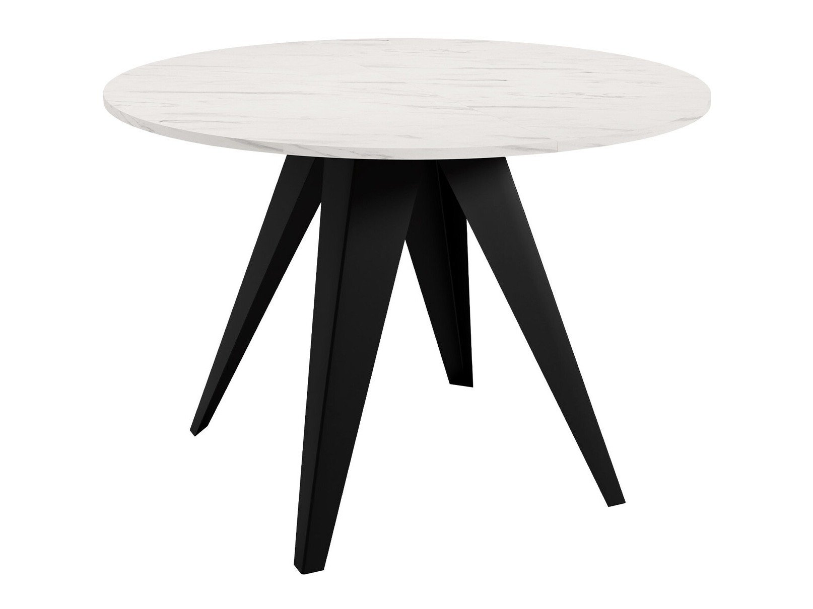 Masă Oswego 114 (Negru + Marmură albă)