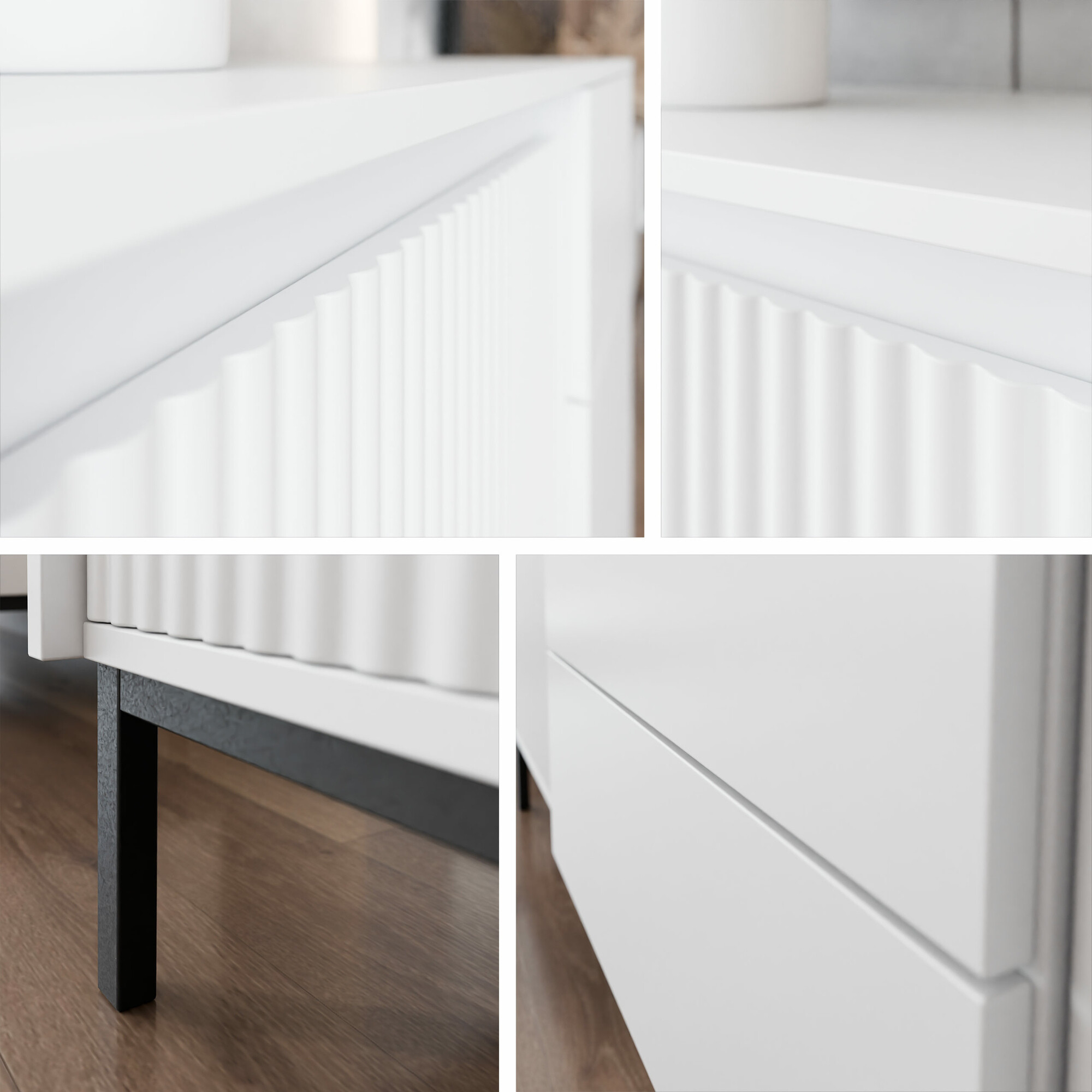 Noptieră Comfivo Delruva (Alb)