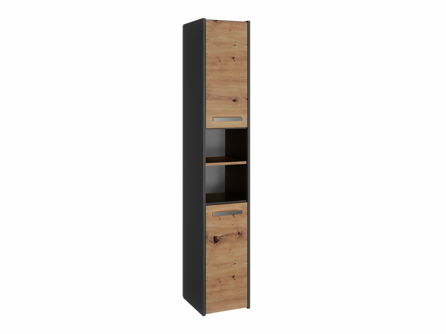 Cabinet de baie neancorat Mandeville 248 (Antracit + Stejar artizan)
