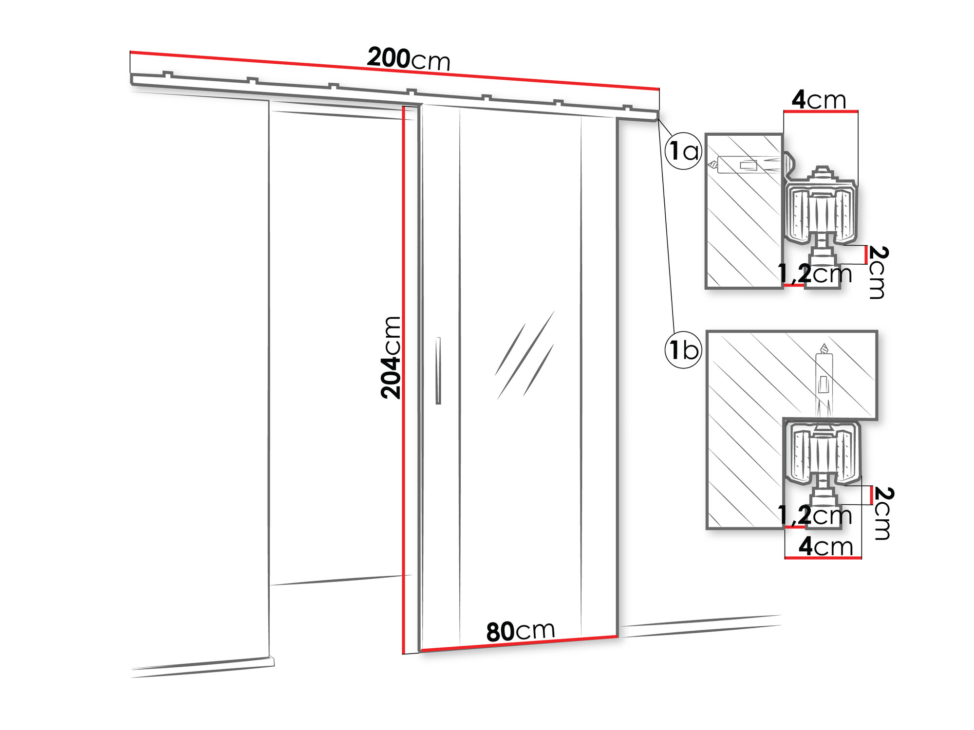 Uși glisante Hartford 488 (Stejar Craft auriu)
