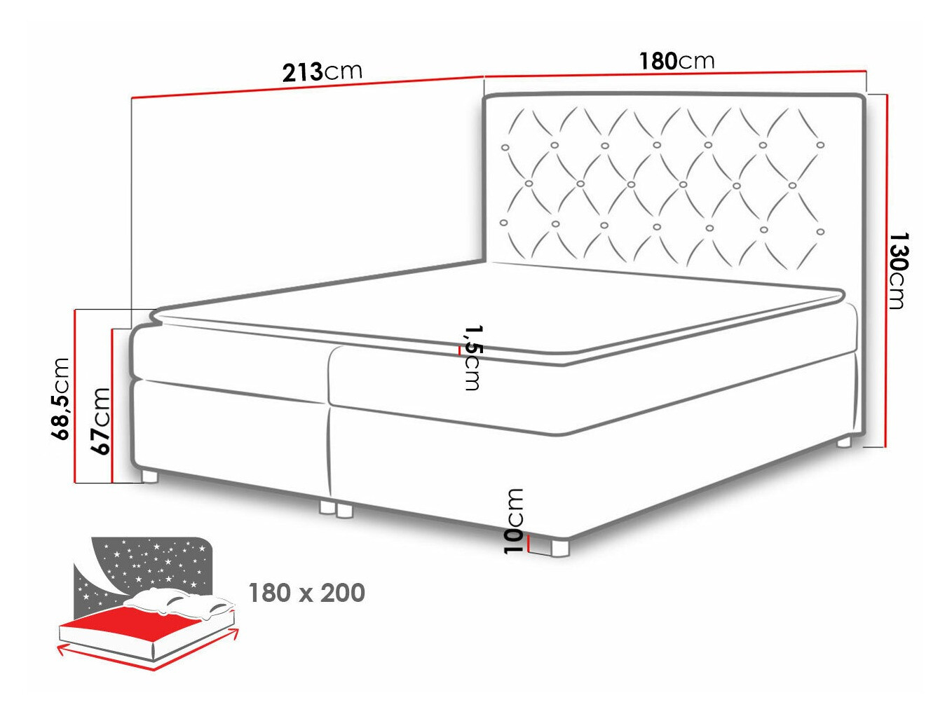 Pat boxspring Domus (Primo 8804)