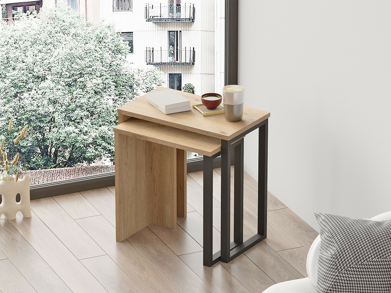 Set măsuțe laterale Fertore 106 (Nuc)