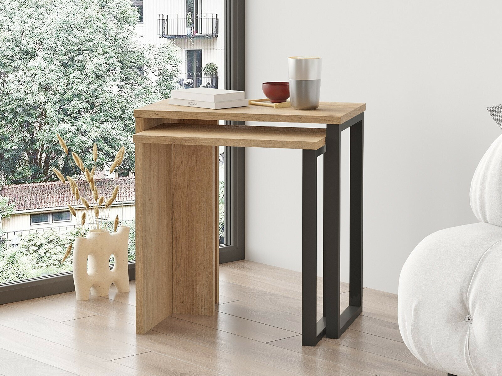 Set măsuțe laterale Fertore 106 (Nuc)