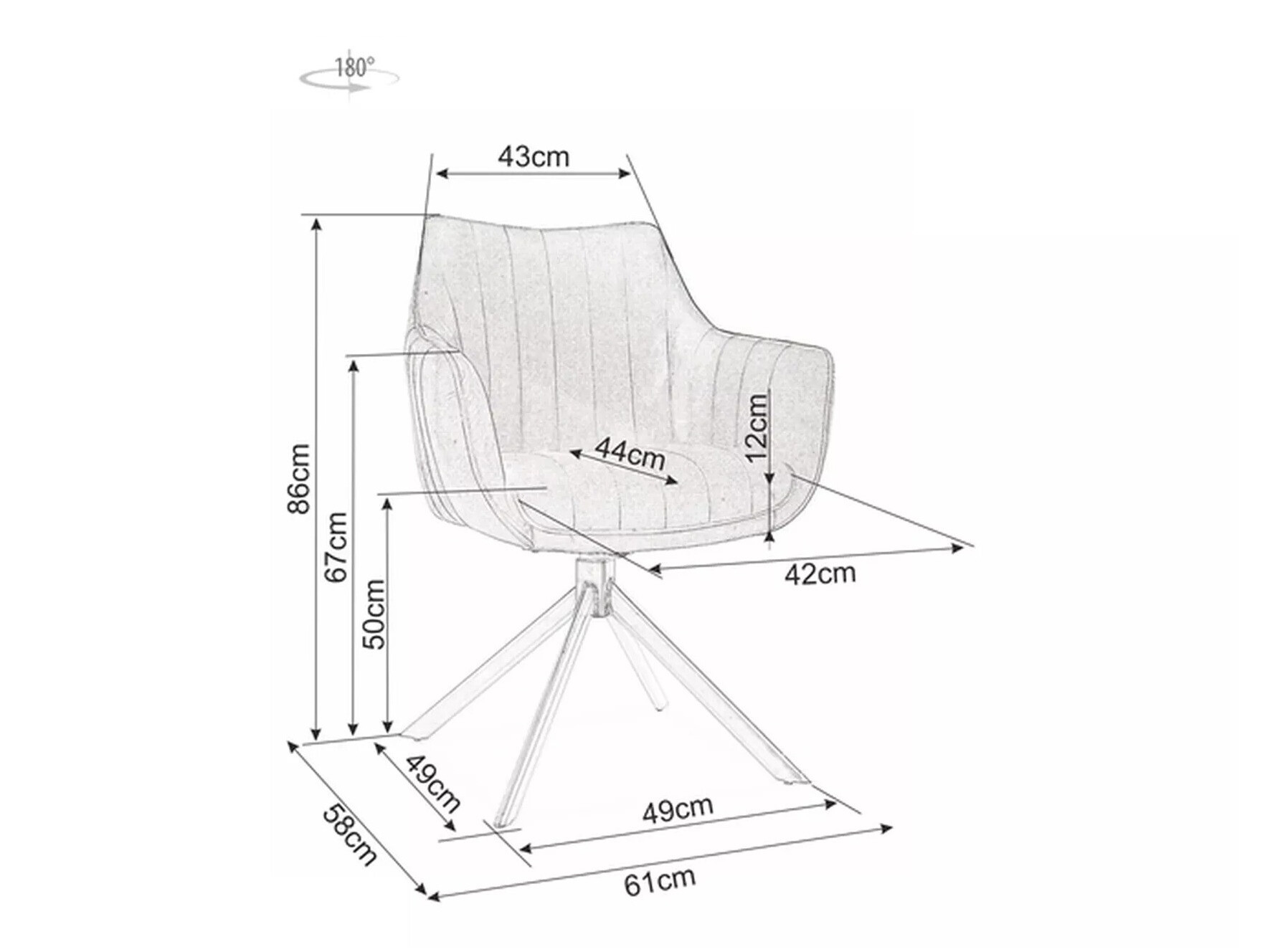 Scaun Detroit 134 (Bluvel 4215)