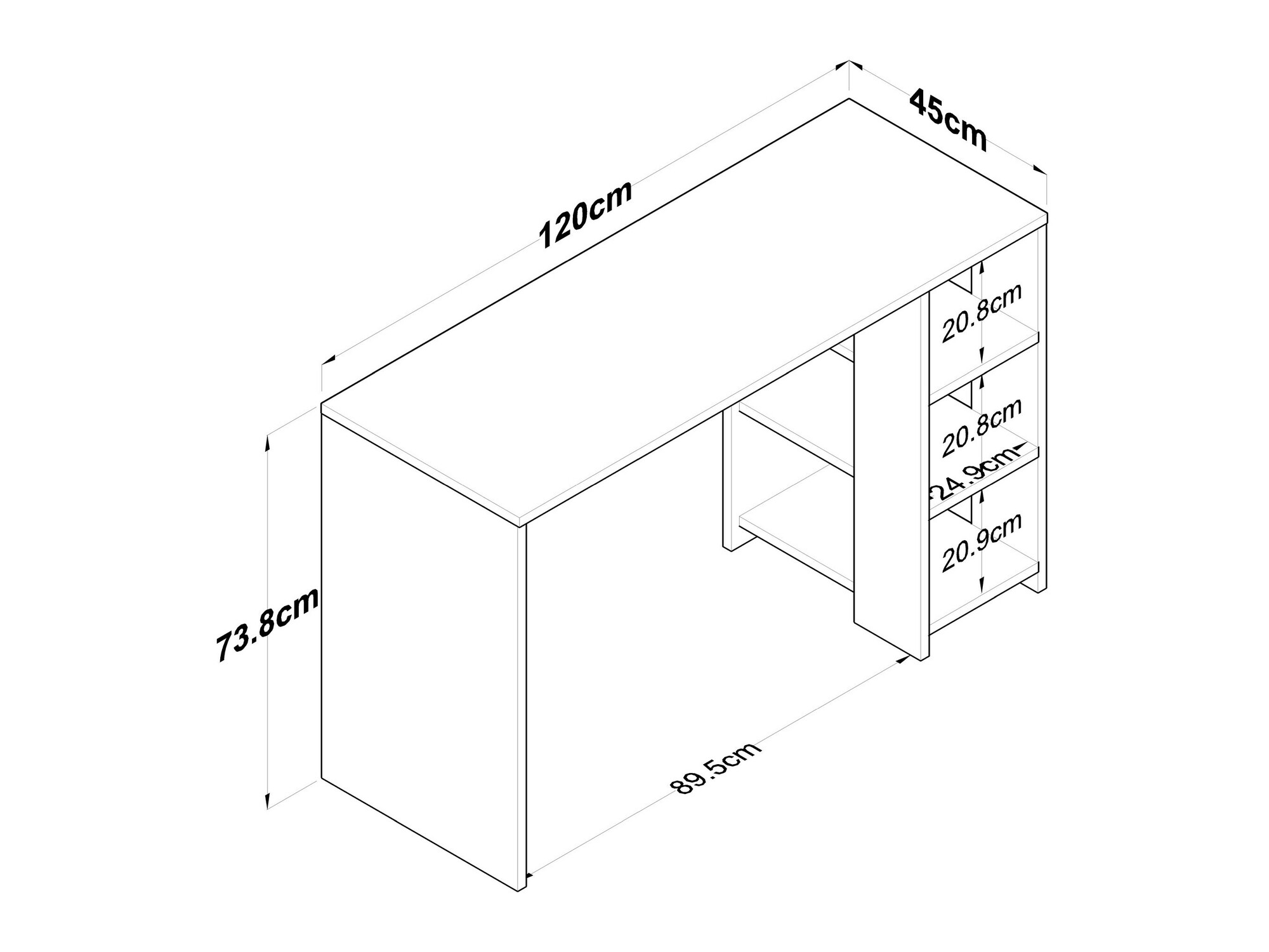 Birou Catdelu 109 (Antracit + Nuc)