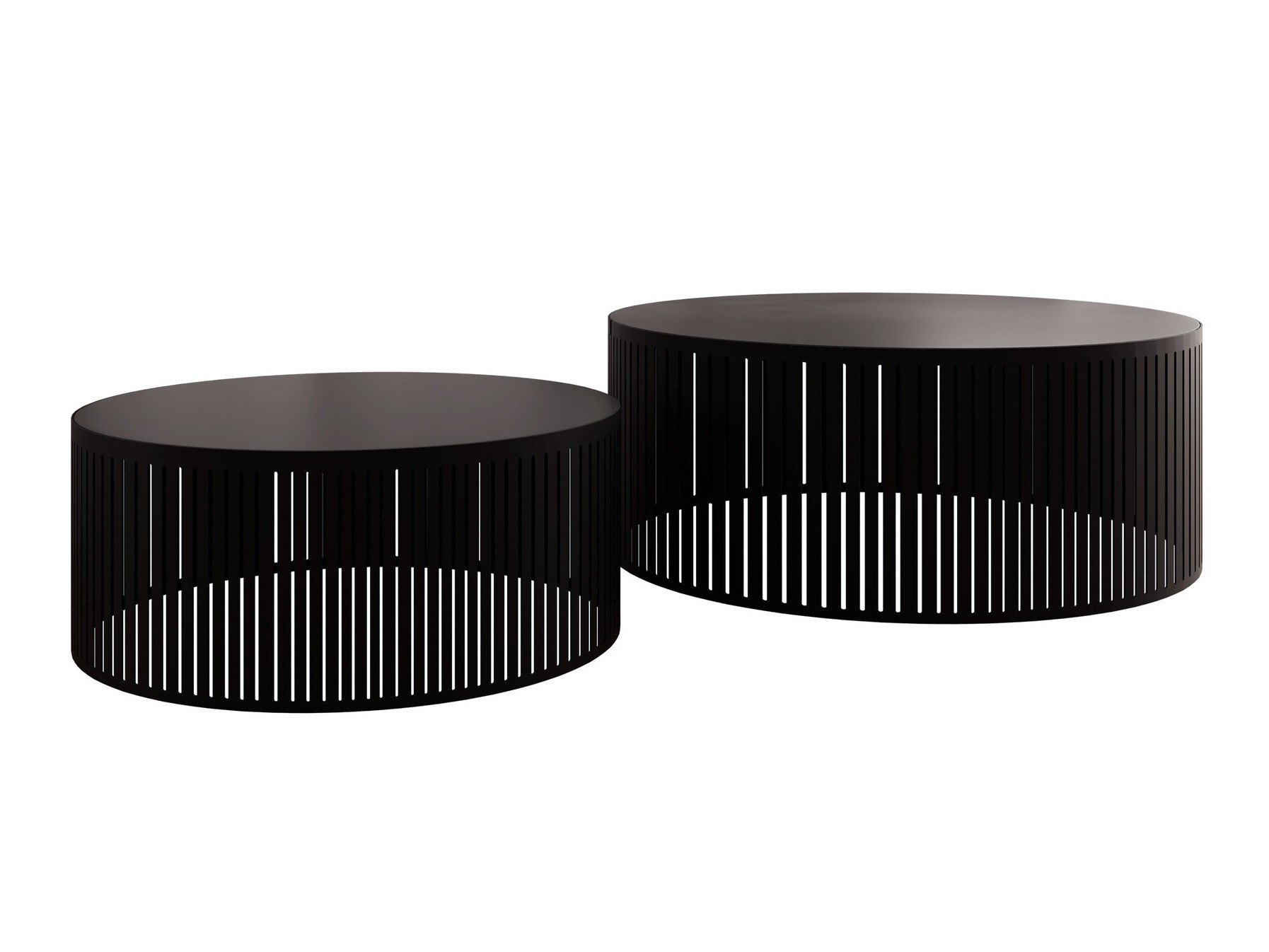 Set de măsuțe de cafea Prunis (Negru)