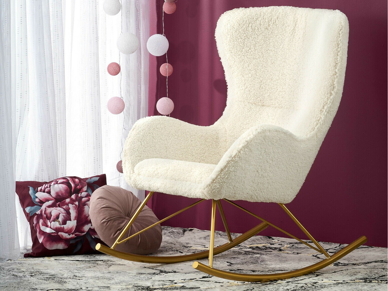 Scaun balansoar Houston 1326 (Crem)