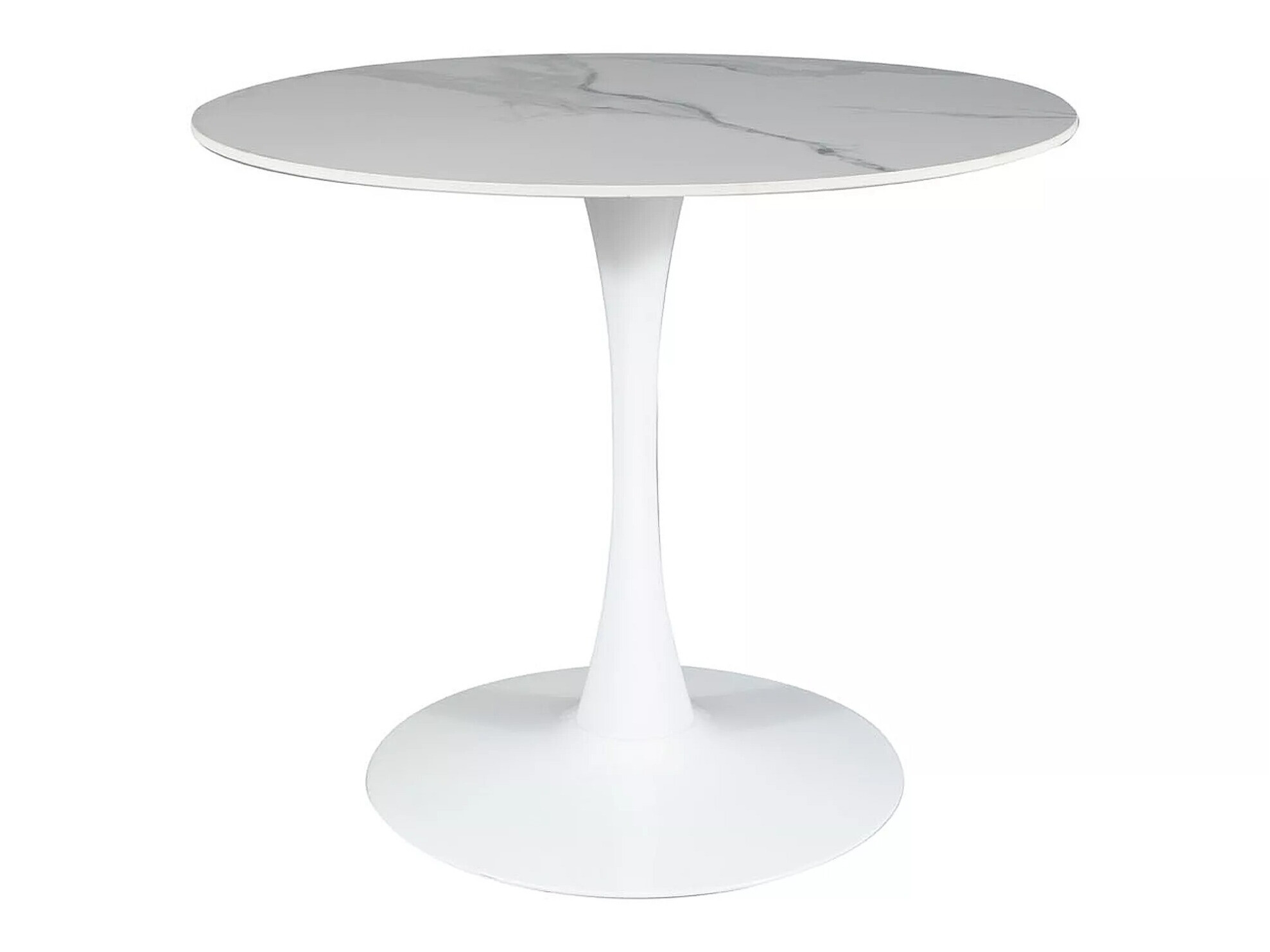 Masa Detroit 378 (Marmură albă + Alb)