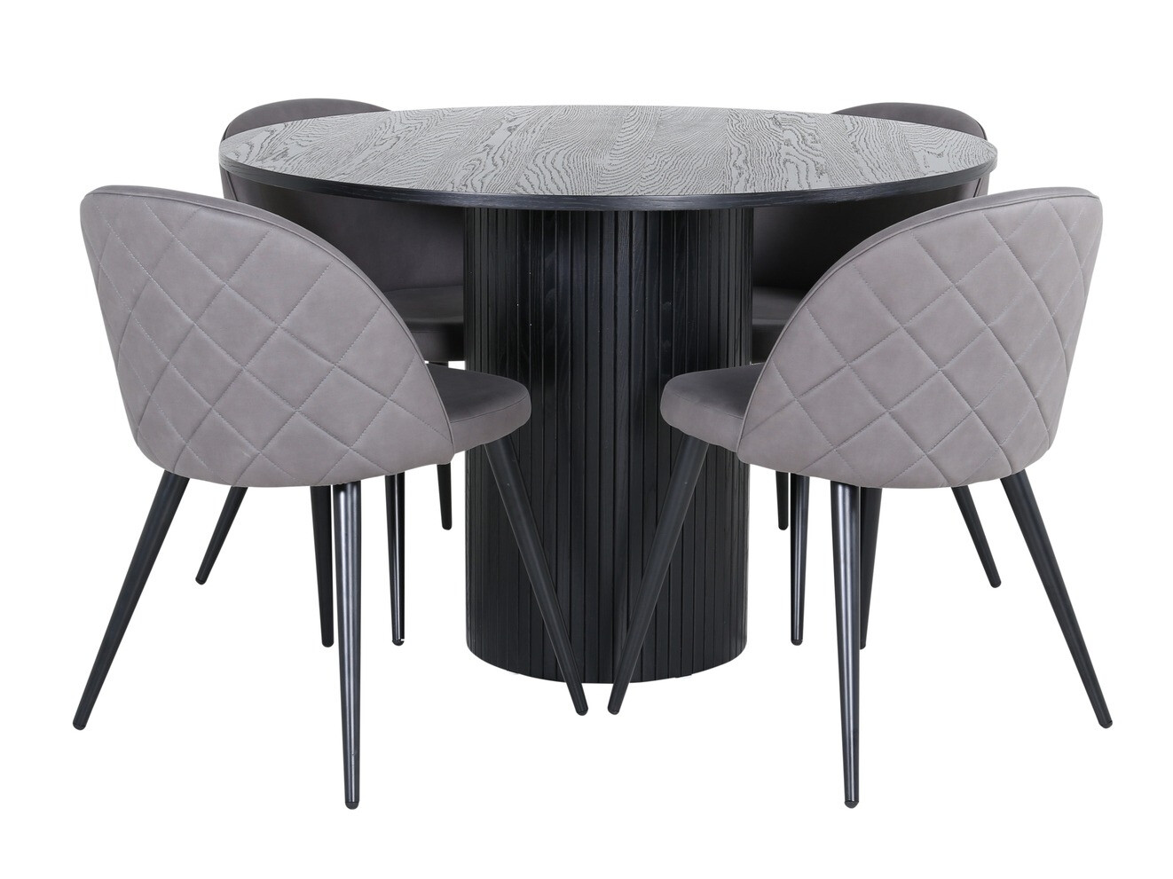 Set de mese Dallas 3070 (Gri + Negru)