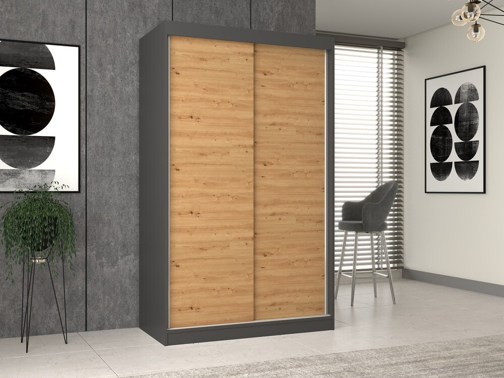 Dulap Mandeville 159 (Antracit + Stejar artizan)