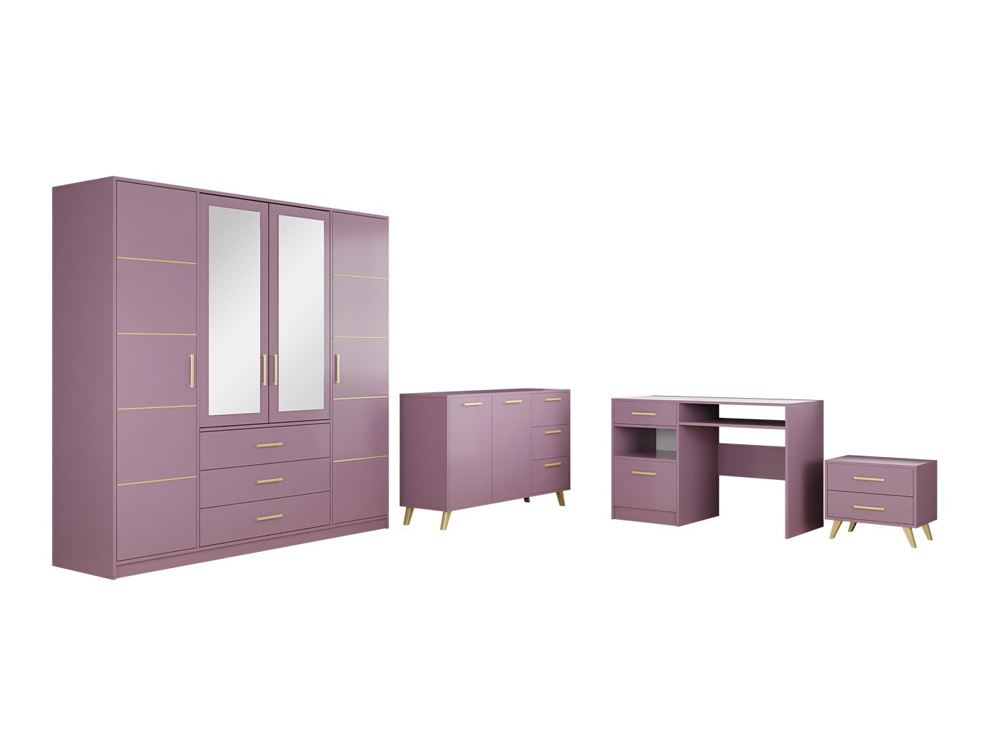Set de mobilier Delbalo 106 (Violet)
