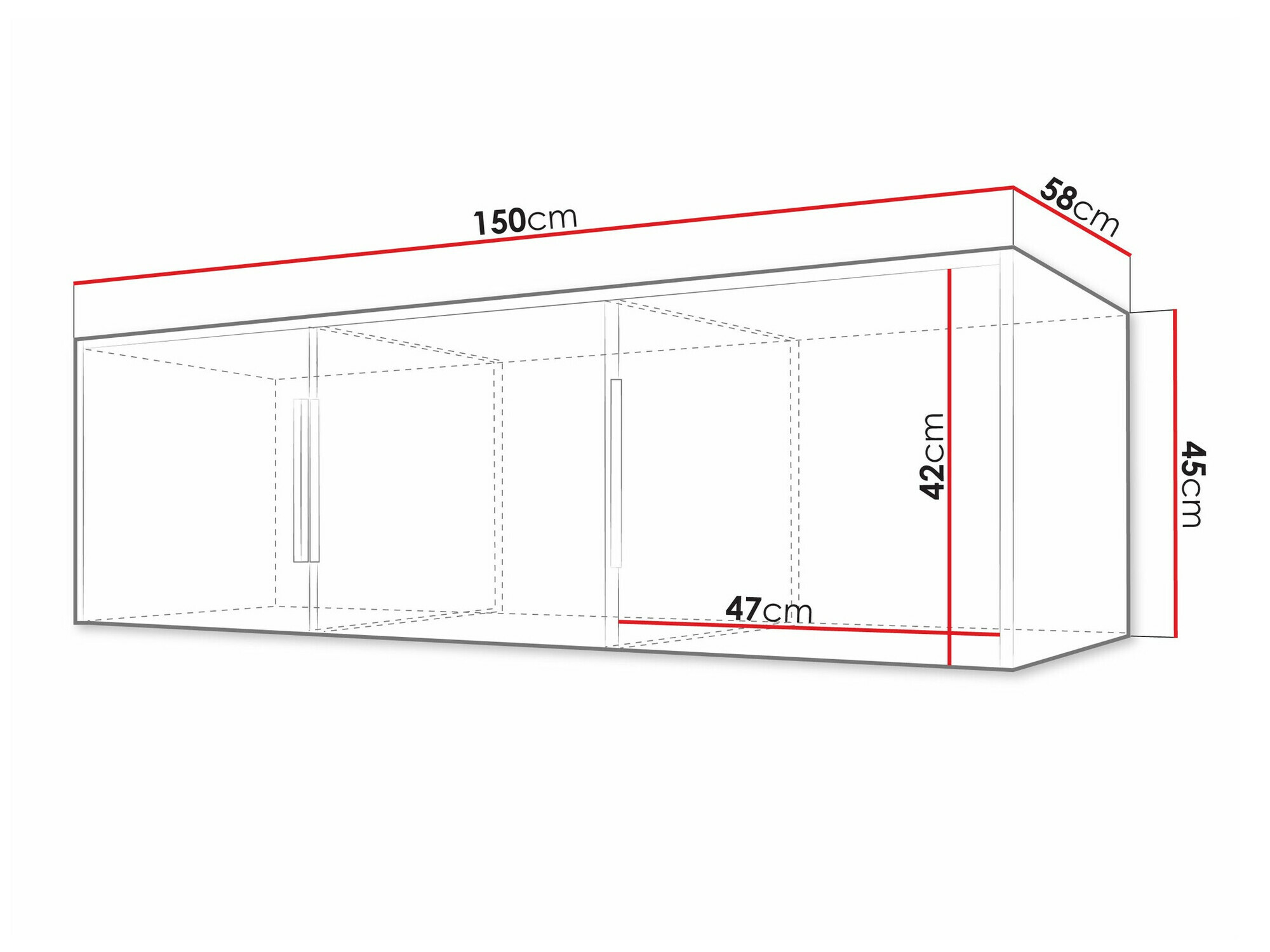 Dulap Collis I (Stejar Wotan + Negru)