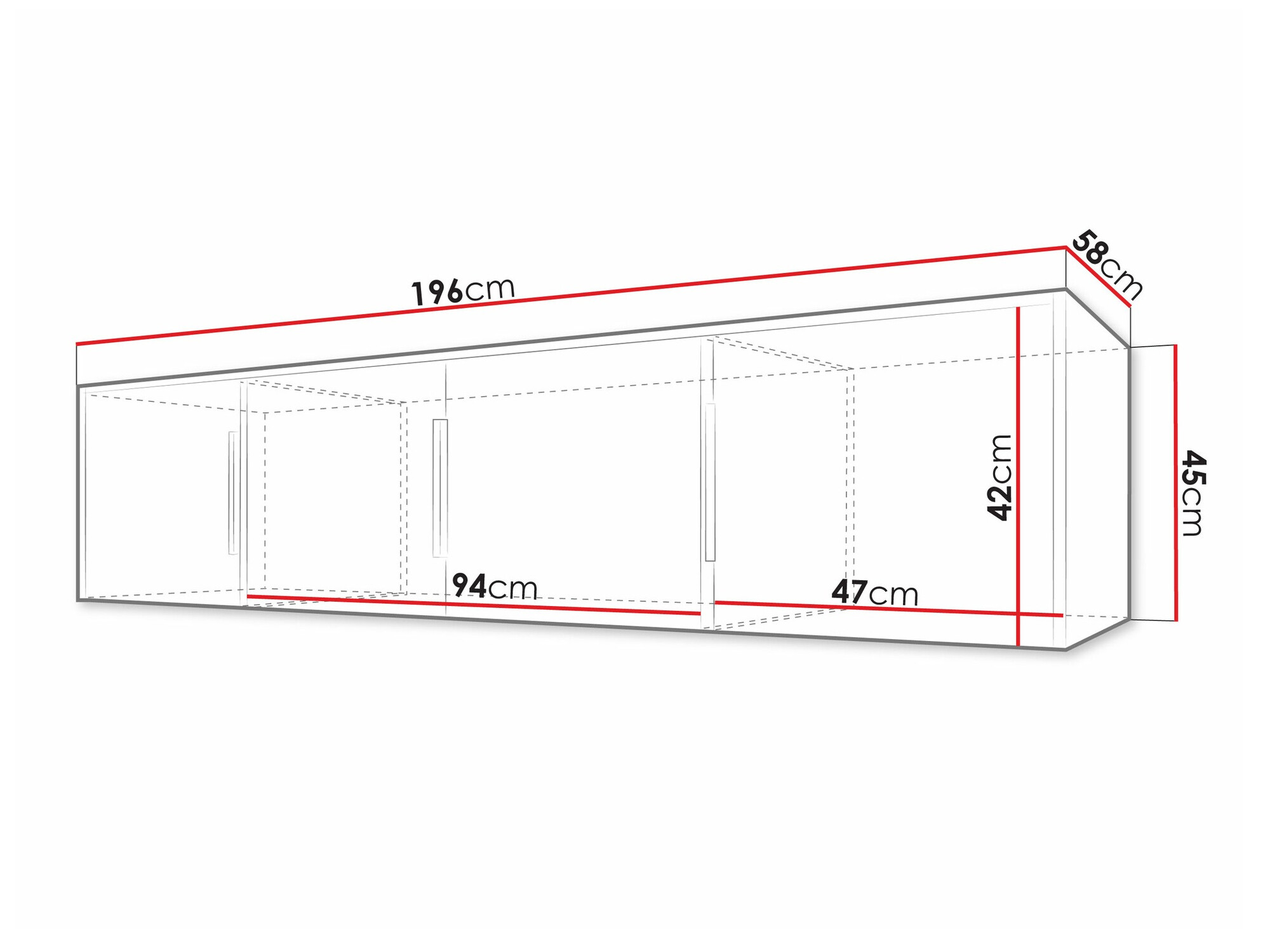 Bufet Collis II (Alb + Stejar Wotan)