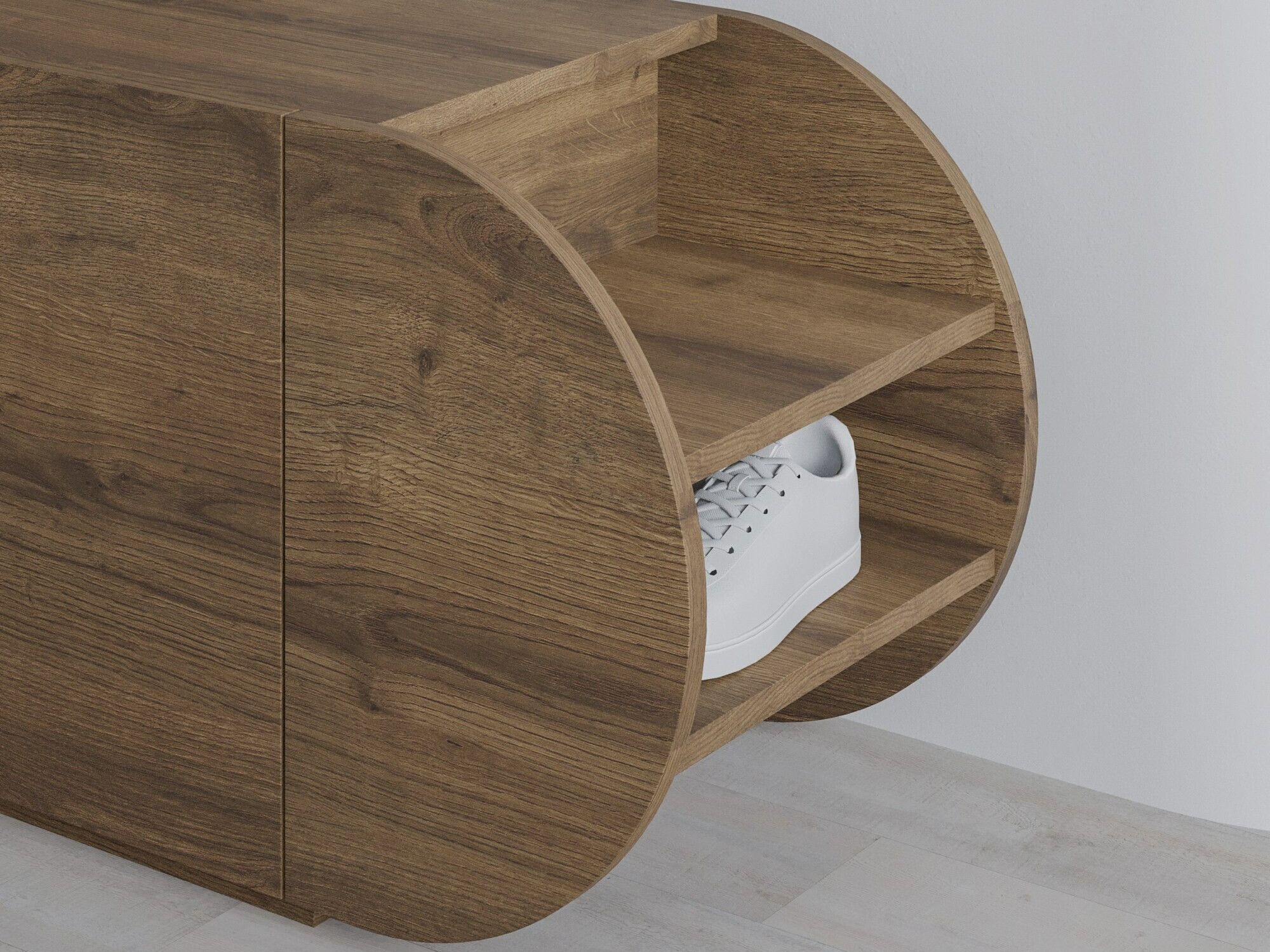 Dulap pantofi Kailua 2145 (Lemn închis la culoare)