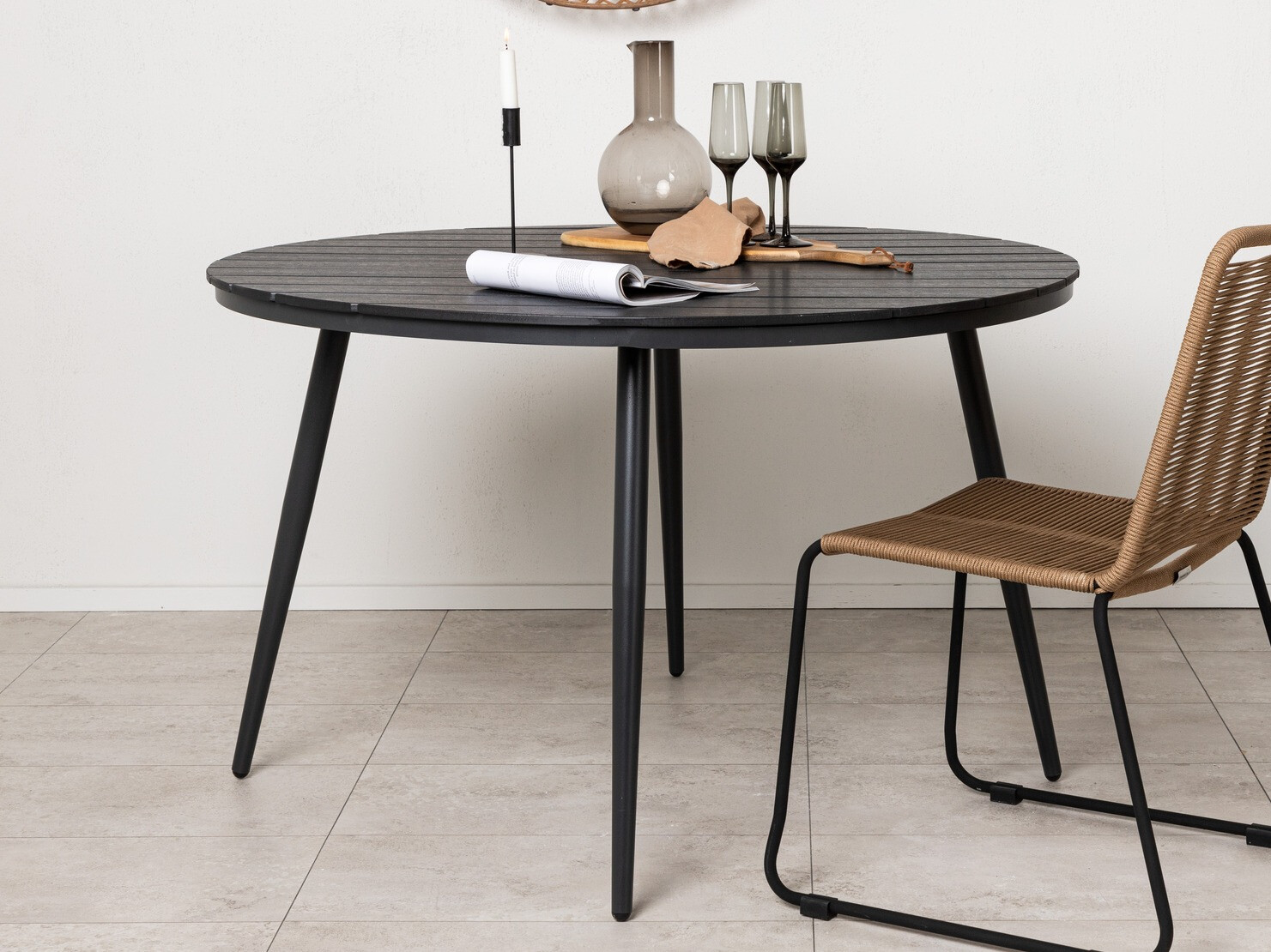 Masă de exterior Dallas 2467 (Negru)