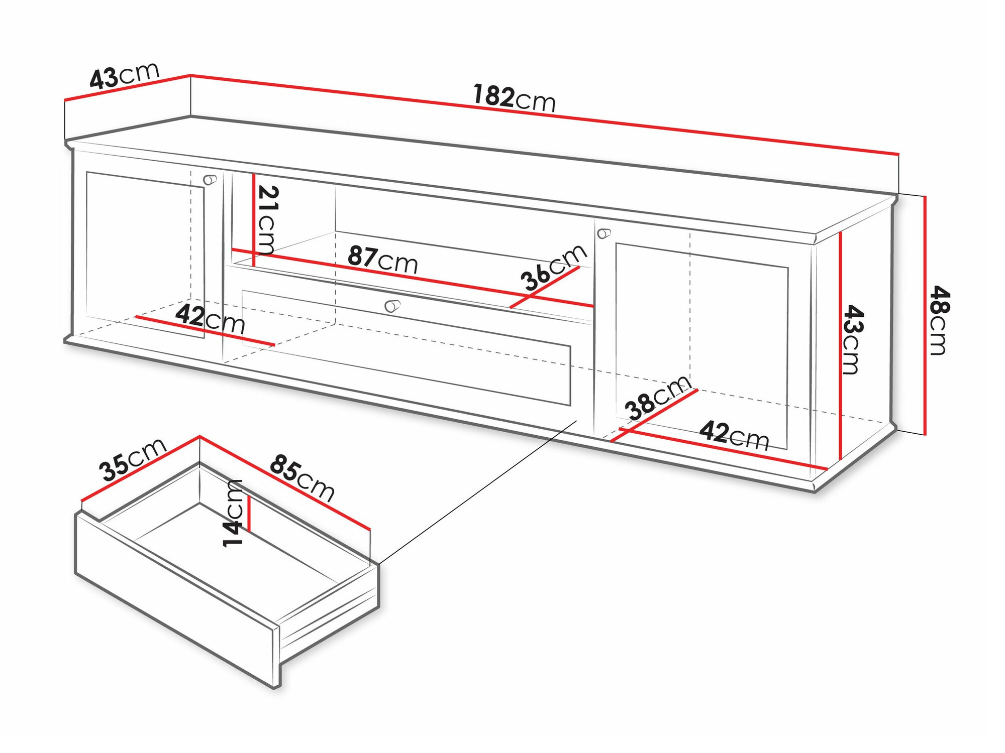 Comodă TV Comfivo Custos