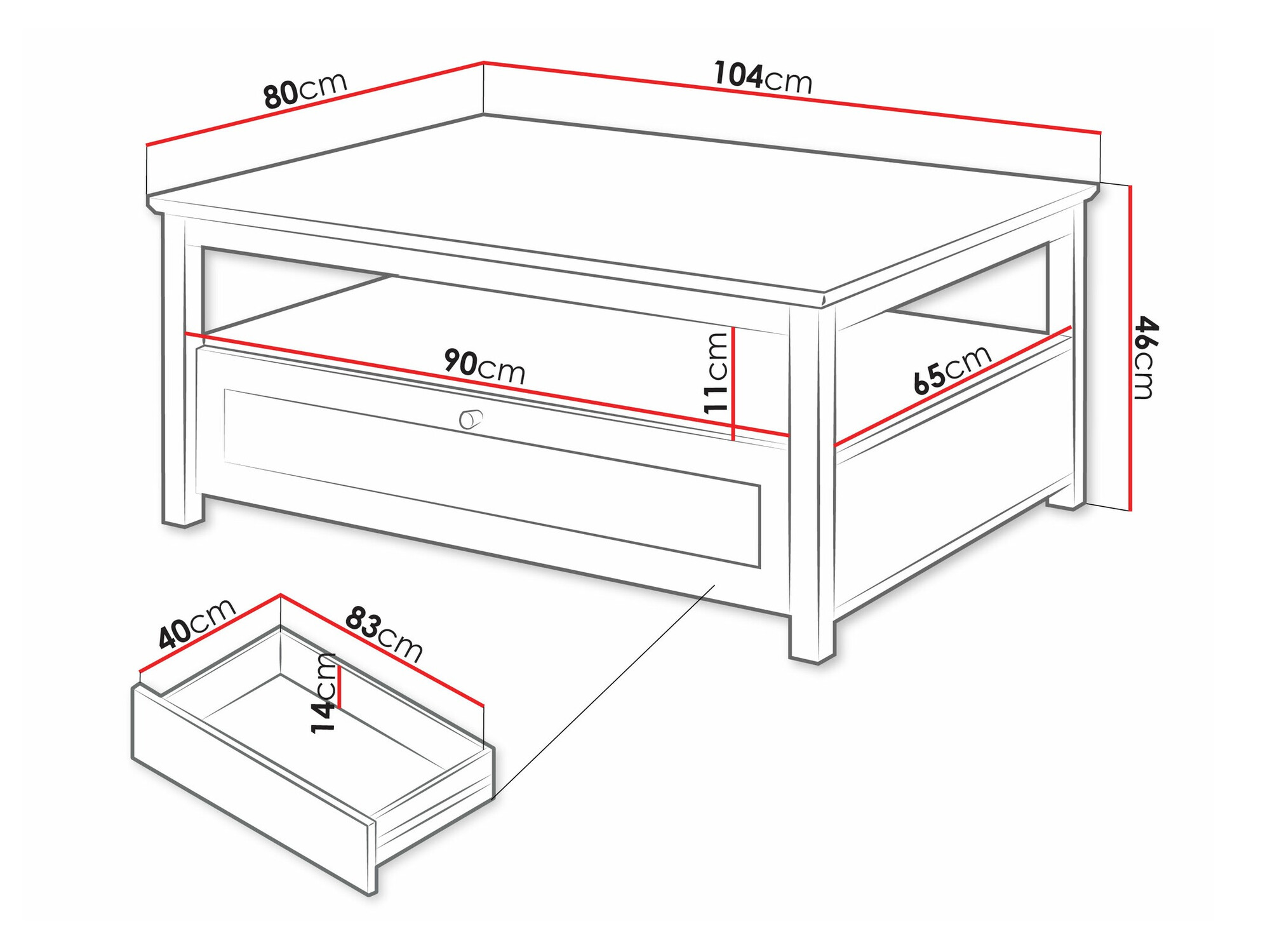 Măsuță de cafea Comfivo Custos