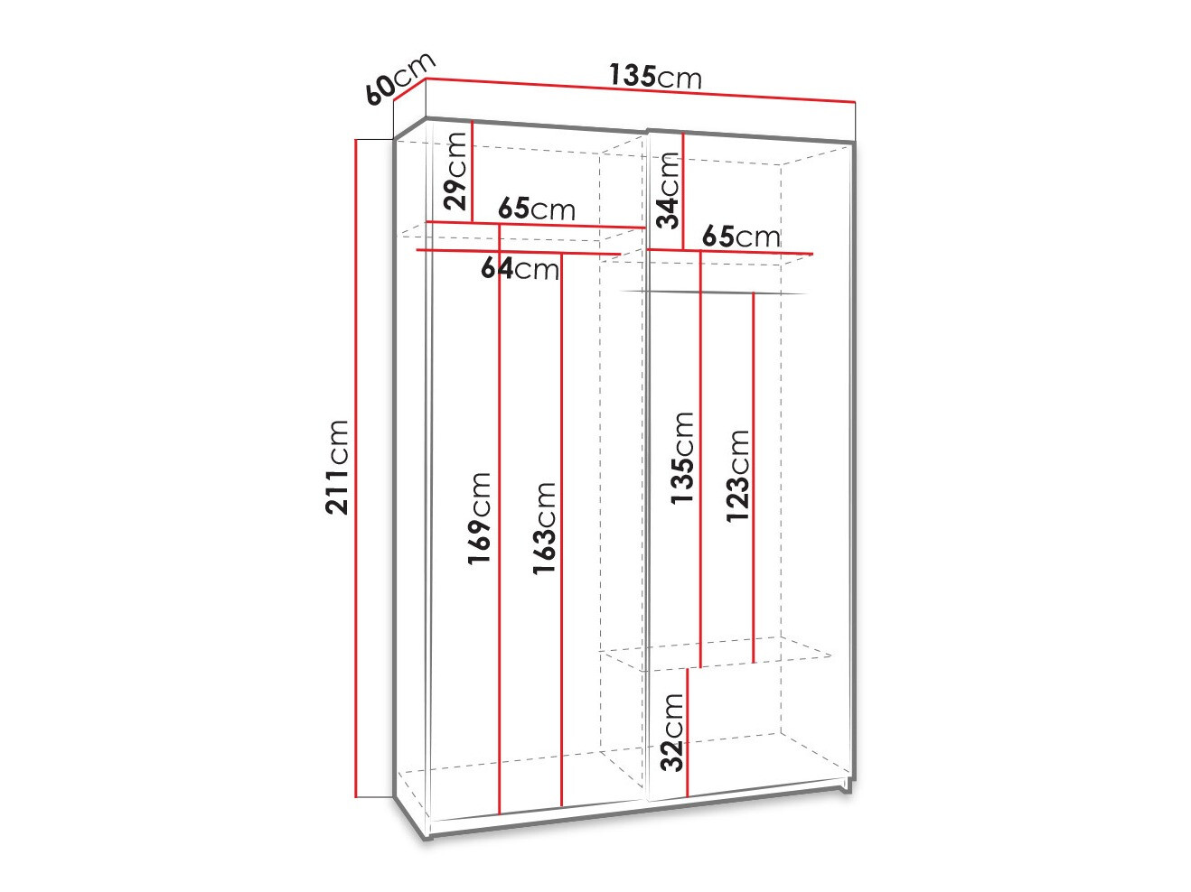 Dulap Murrieta 113 (Wenge)