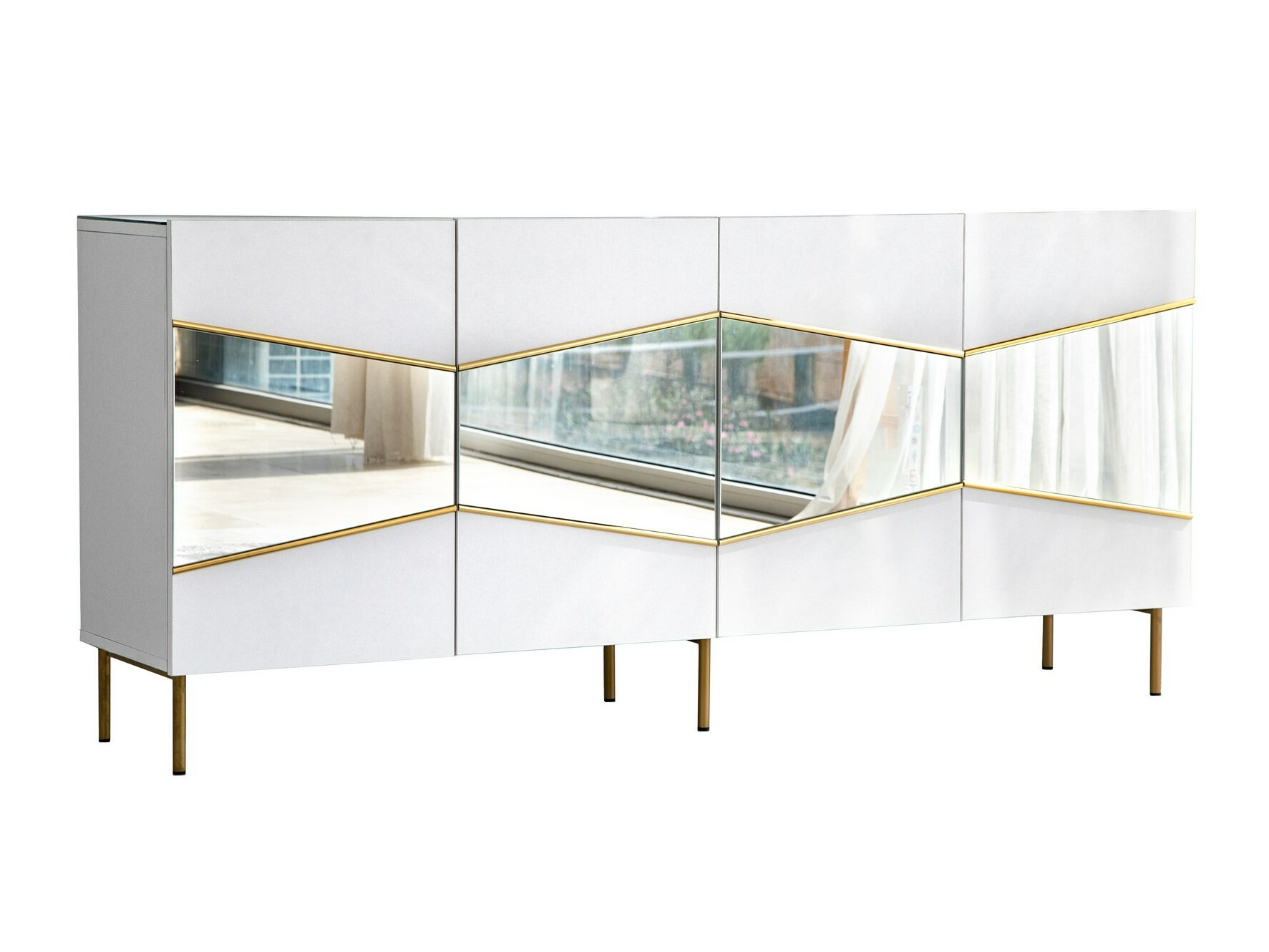 Bufet Kailua 2210 (Alb + Auriu)