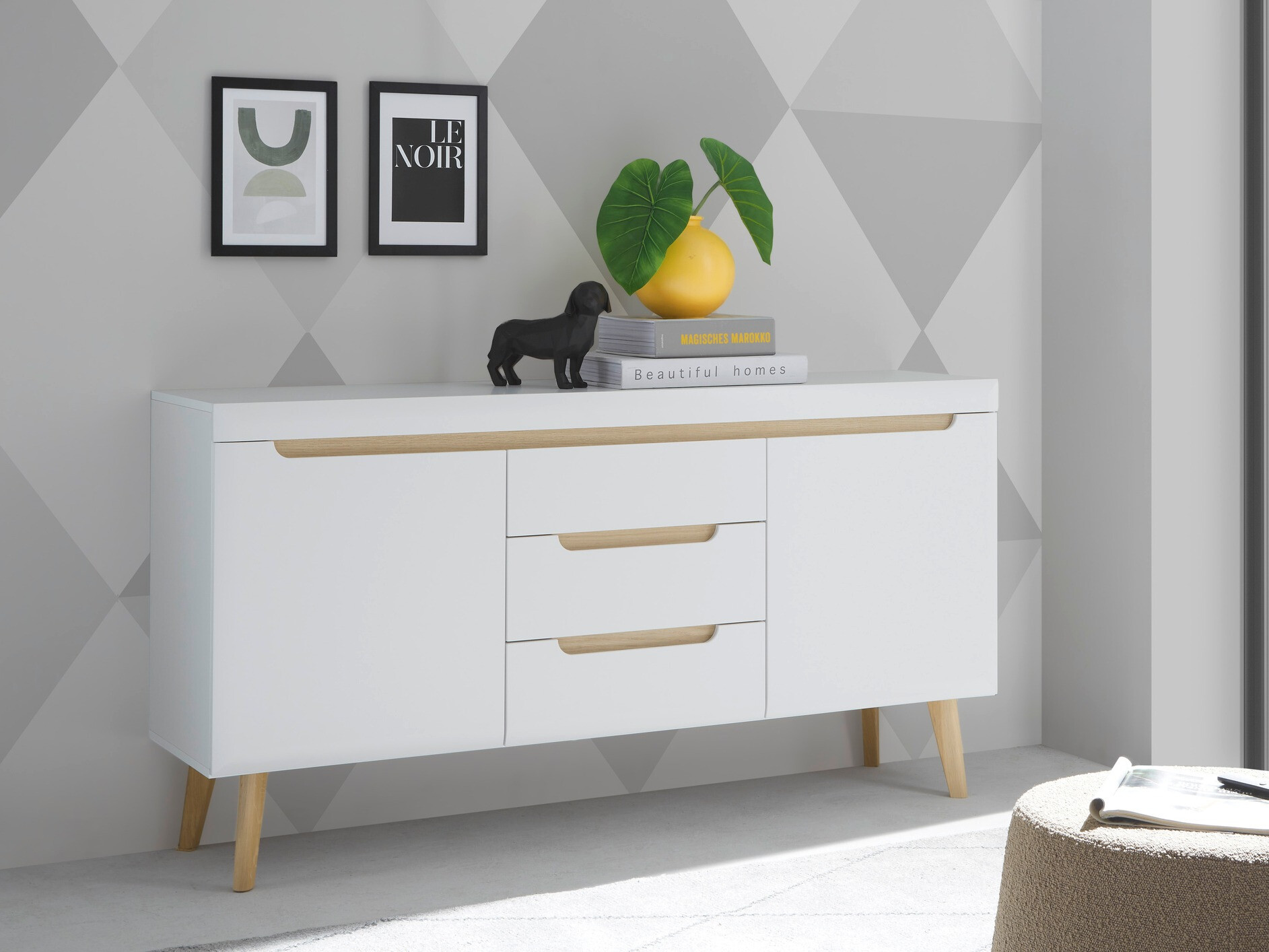 Comodă Vircava 105 (Alb)