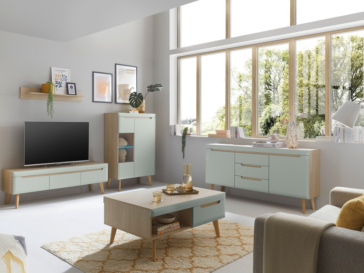 Măsuță de cafea Vircava 107 (Verde deschis)