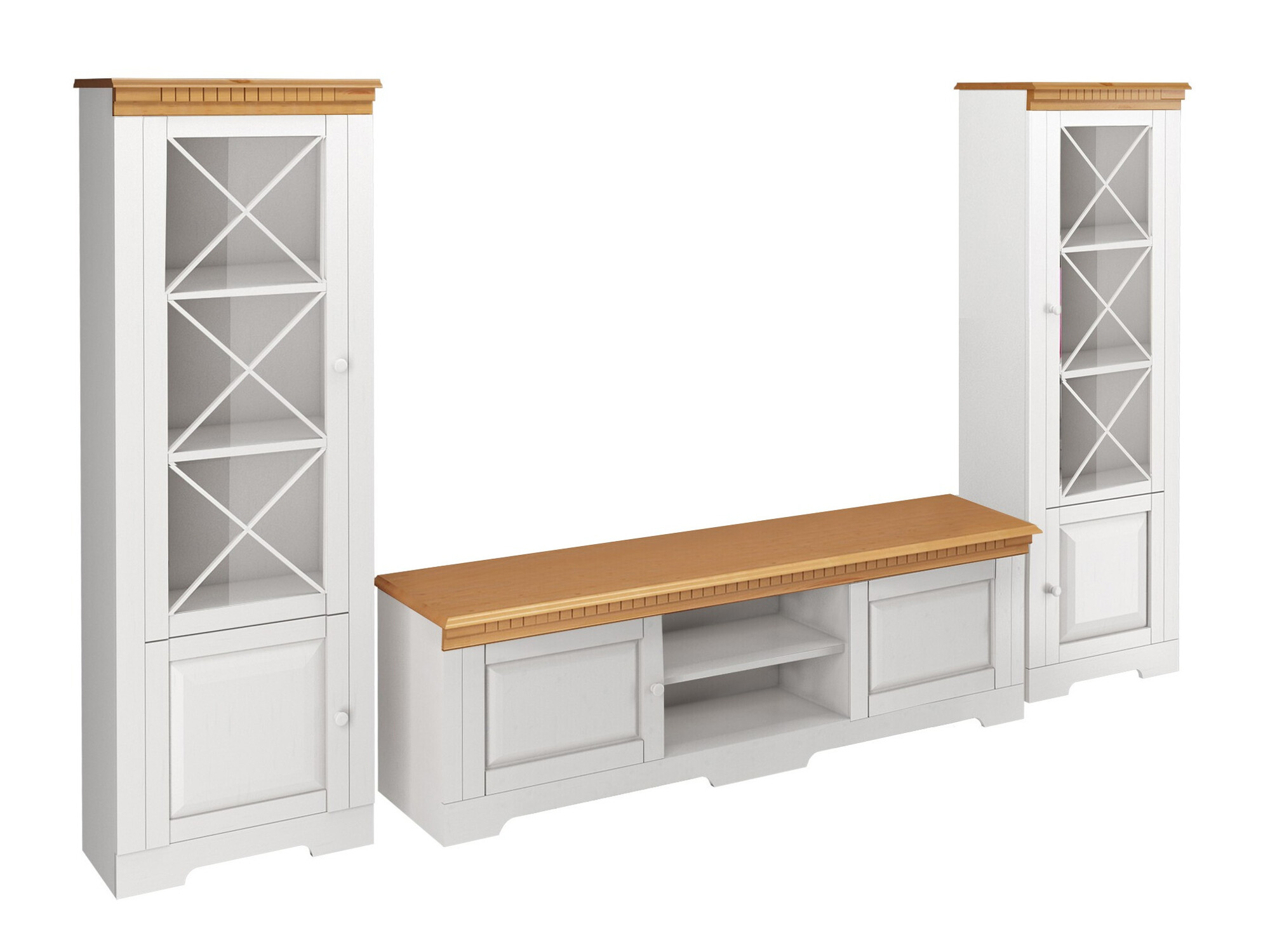 Set de living Cavfelo 112 (Alb + Stejar Honey)