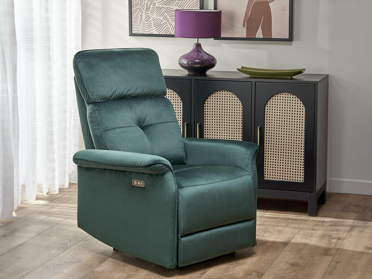 Fotoliu recliner Houston 1543 (Verde închis)